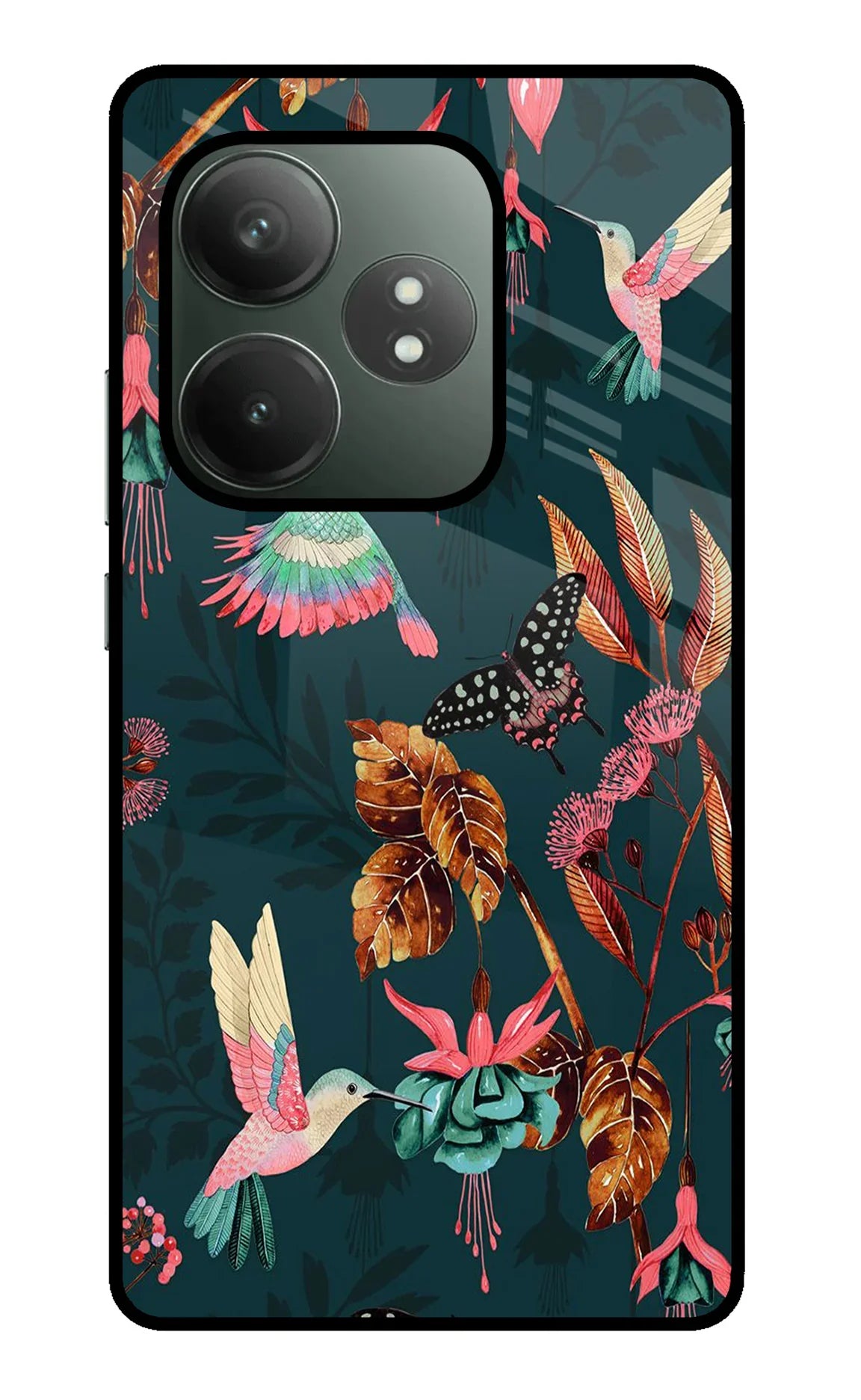 Birds Realme GT 6T 5G Glass Case - Birds Realme GT 6T 5G Glass Case Birds Realme GT 6T 5G Glass Case