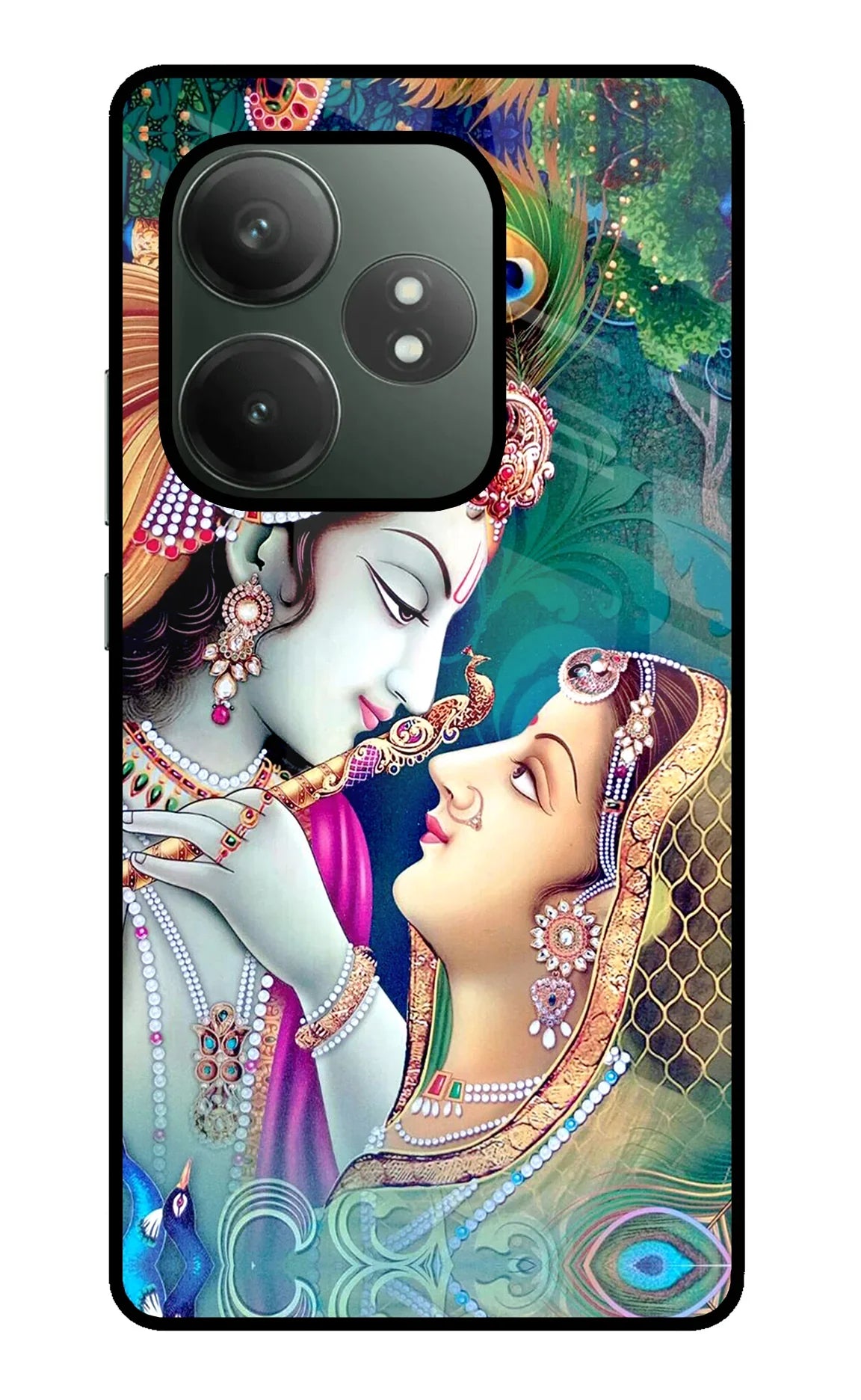 Lord Radha Krishna Realme GT 6T 5G Glass Case - Lord Radha Krishna Realme GT 6T 5G Glass Case Lord Radha Krishna Realme GT 6T 5G Glass Case