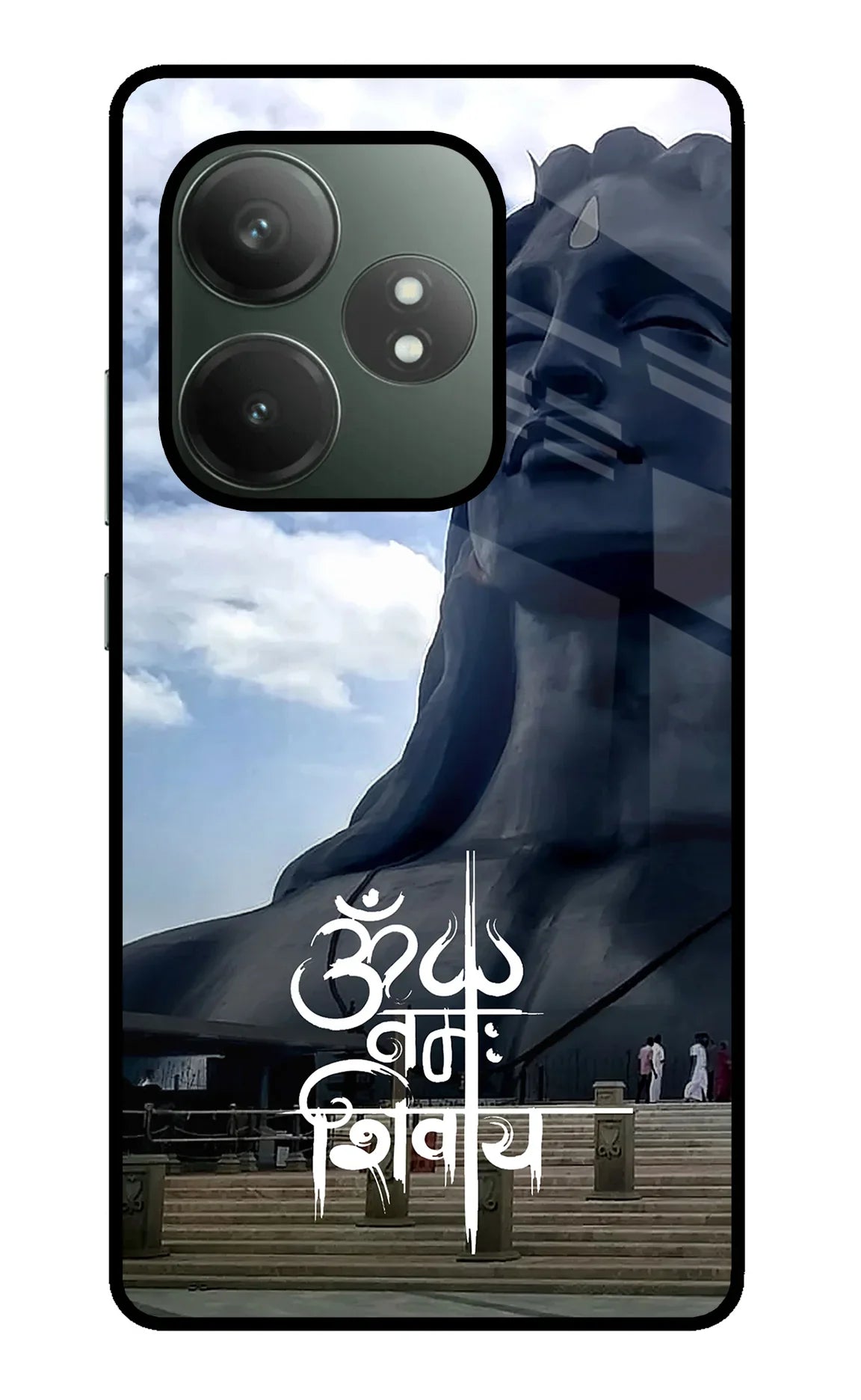 Om Namah Shivay Realme GT 6T 5G Glass Case - Om Namah Shivay Realme GT 6T 5G Glass Case Om Namah Shivay Realme GT 6T 5G Glass Case