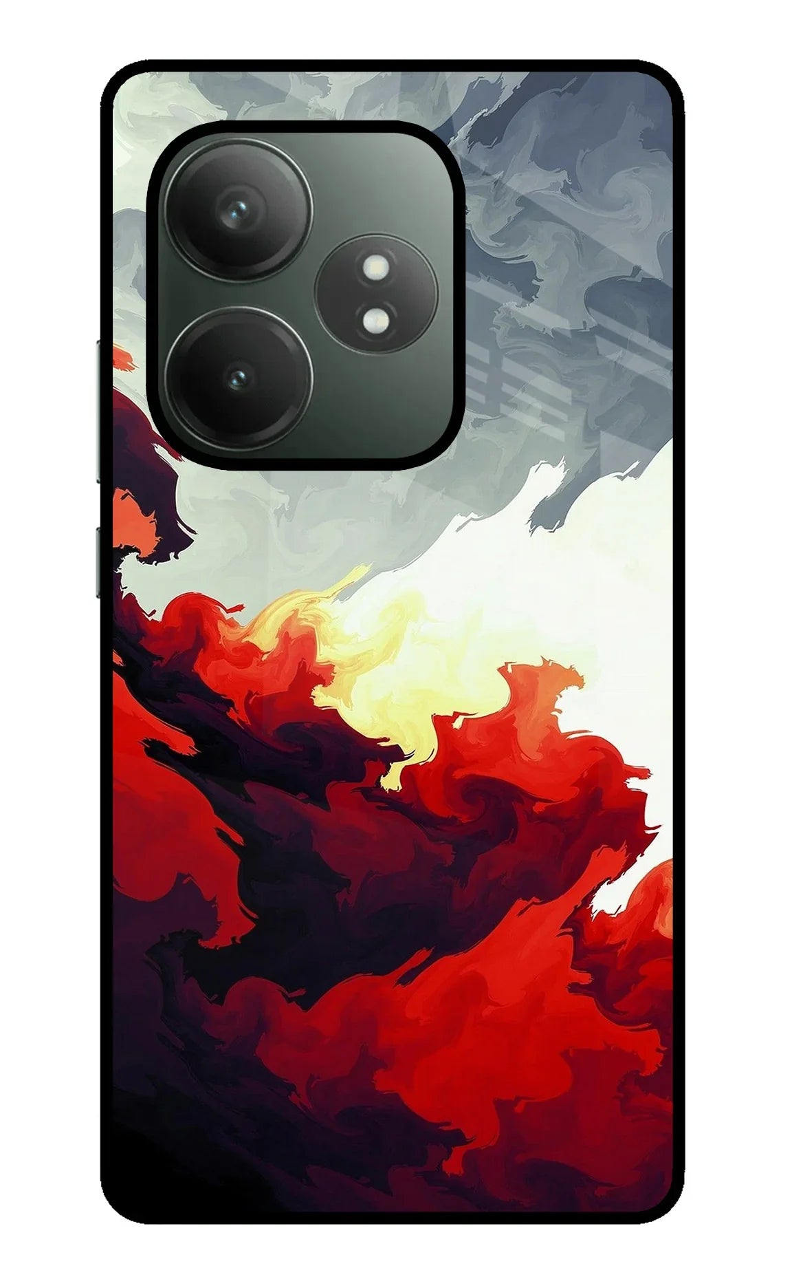Fire Cloud Realme GT 6T 5G Glass Case - Fire Cloud Realme GT 6T 5G Glass Case Fire Cloud Realme GT 6T 5G Glass Case