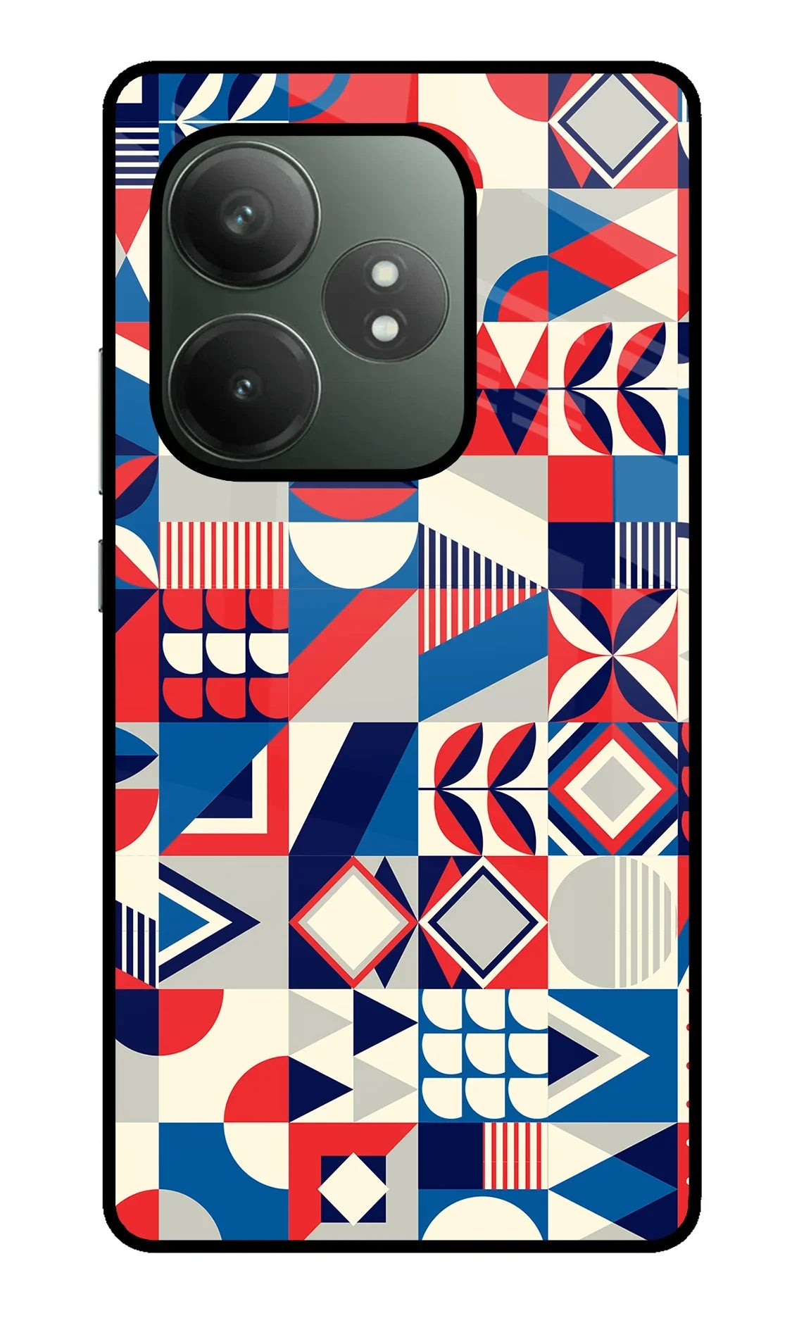 Colorful Pattern Realme GT 6T 5G Glass Case - Colorful Pattern Realme GT 6T 5G Glass Case Colorful Pattern Realme GT 6T 5G Glass Case