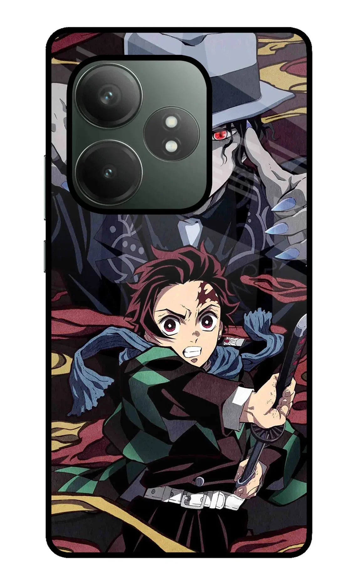 Demon Slayer Realme GT 6T 5G Glass Case - Demon Slayer Realme GT 6T 5G Glass Case Demon Slayer Realme GT 6T 5G Glass Case