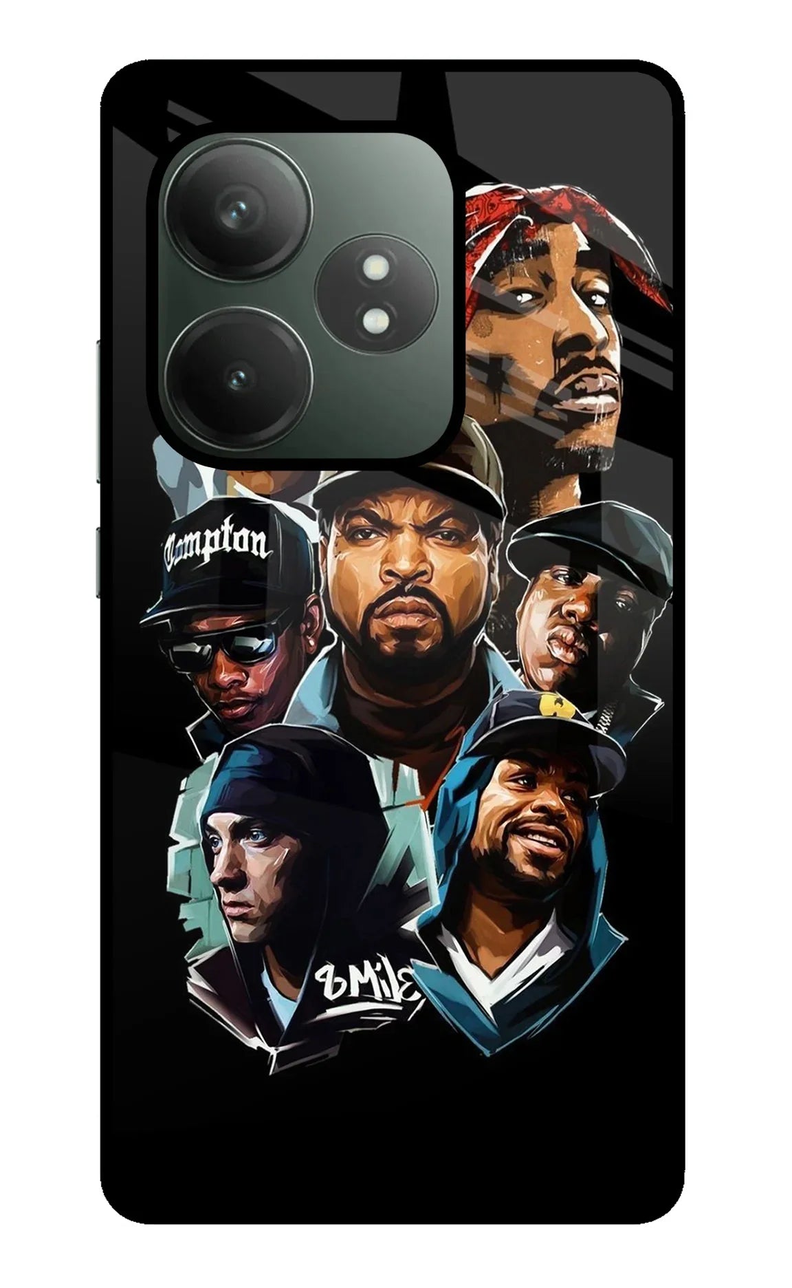 Rappers Realme GT 6T 5G Glass Case - Rappers Realme GT 6T 5G Glass Case Rappers Realme GT 6T 5G Glass Case