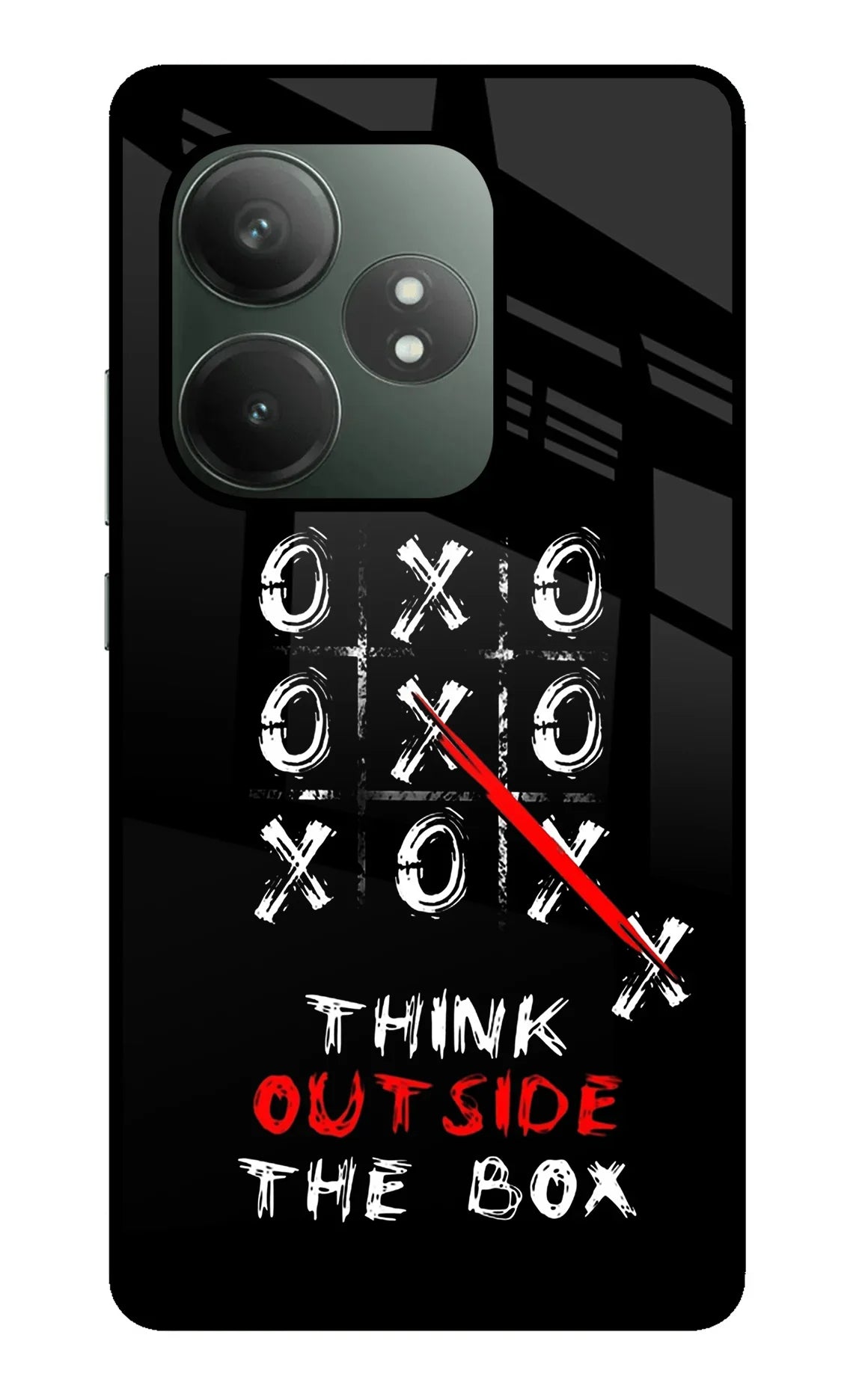 Think out of the BOX Realme GT 6T 5G Glass Case - Think out of the BOX Realme GT 6T 5G Glass Case Think out of the BOX Realme GT 6T 5G Glass Case