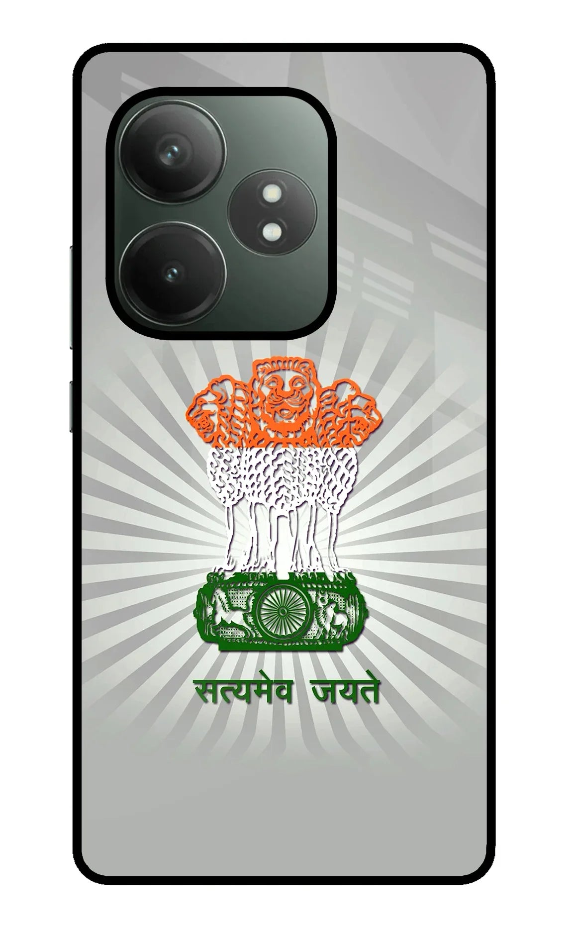 Satyamev Jayate Art Realme GT 6T 5G Glass Case - Satyamev Jayate Art Realme GT 6T 5G Glass Case Satyamev Jayate Art Realme GT 6T 5G Glass Case