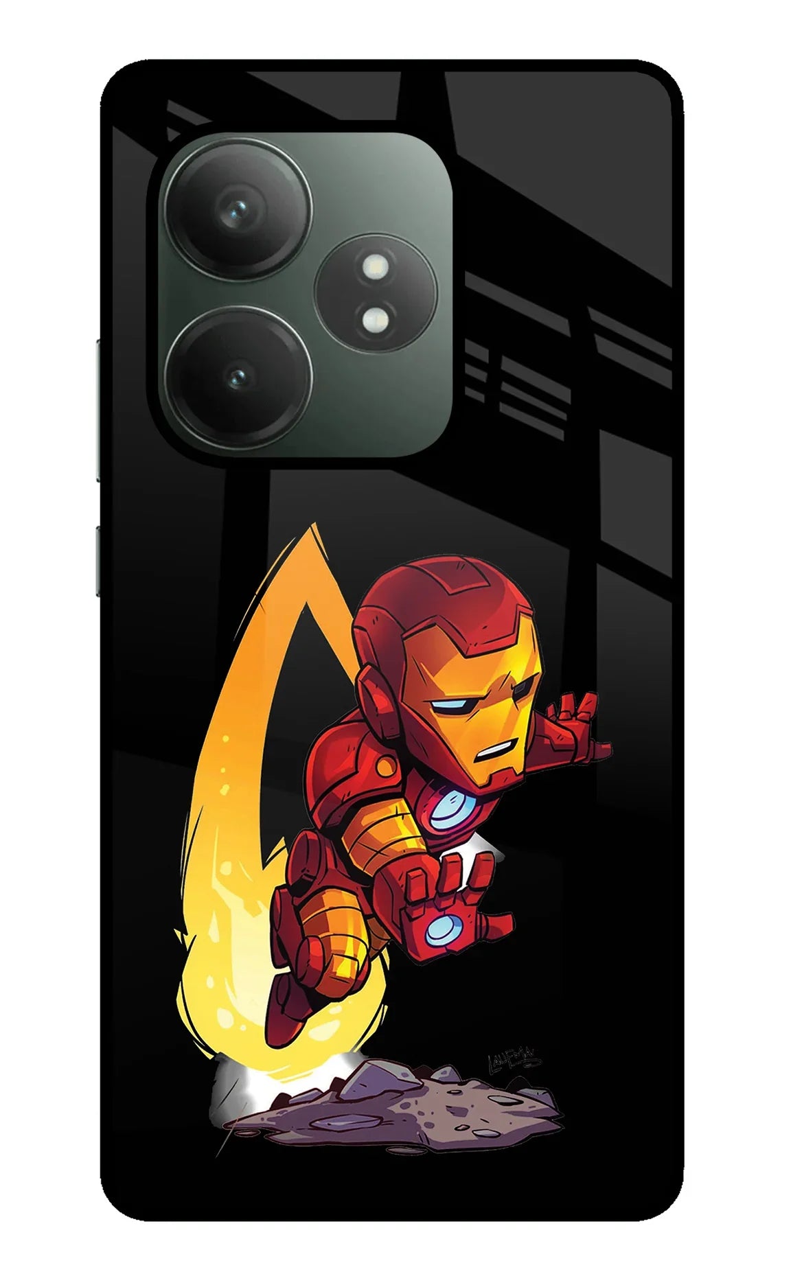 IronMan Realme GT 6T 5G Glass Case - IronMan Realme GT 6T 5G Glass Case IronMan Realme GT 6T 5G Glass Case