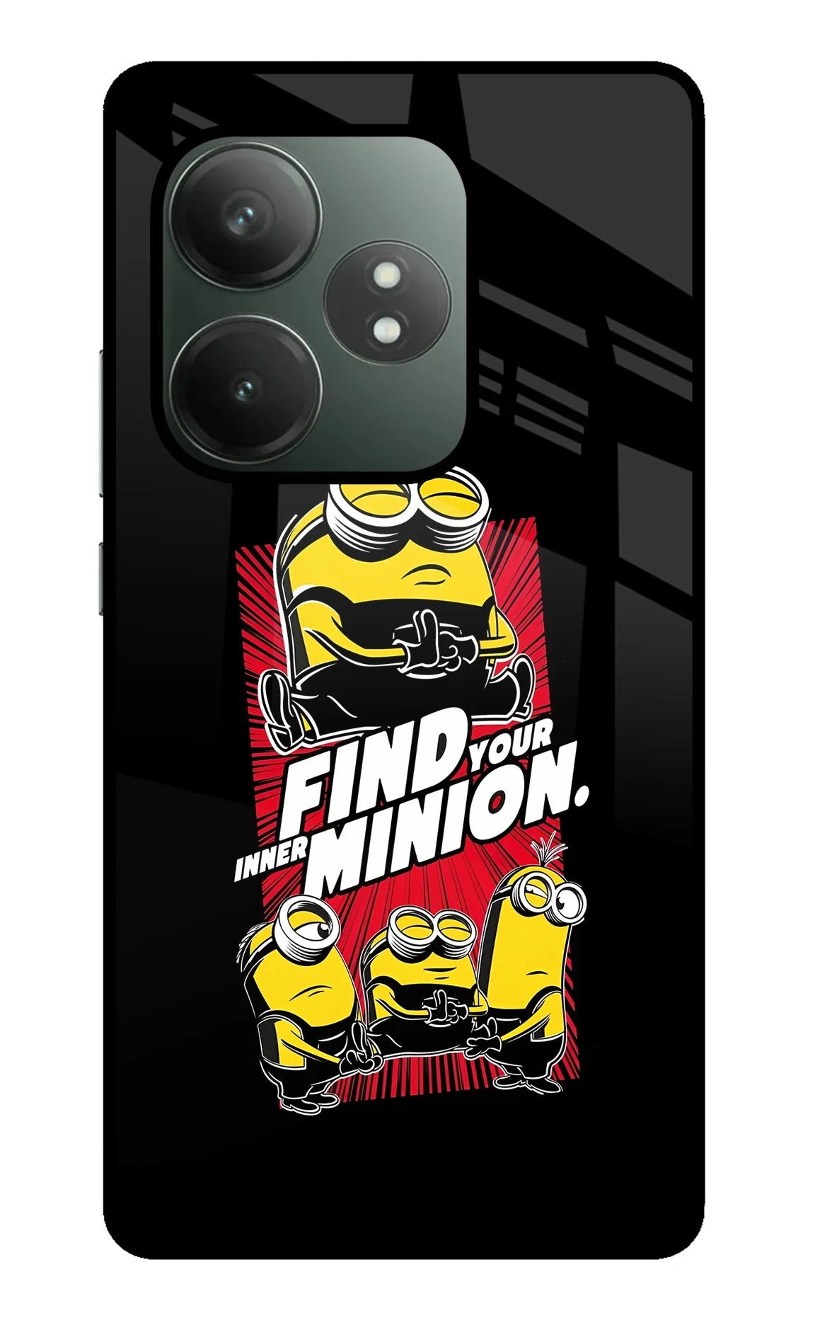 Find your inner Minion Realme GT 6T 5G Glass Case - Find your inner Minion Realme GT 6T 5G Glass Case Find your inner Minion Realme GT 6T 5G Glass Case