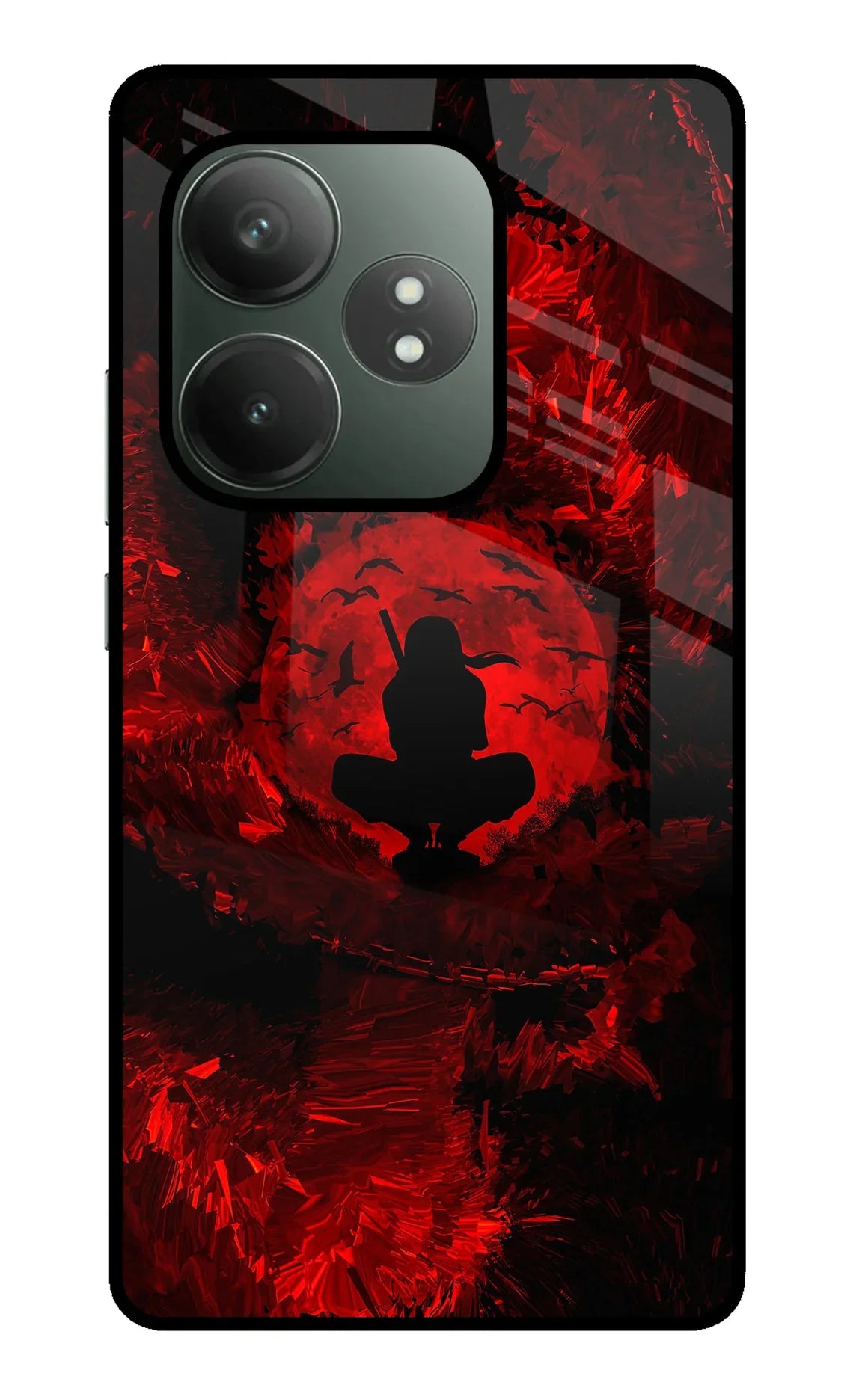 Itachi Uchiha Realme GT 6T 5G Glass Case - Itachi Uchiha Realme GT 6T 5G Glass Case Itachi Uchiha Realme GT 6T 5G Glass Case