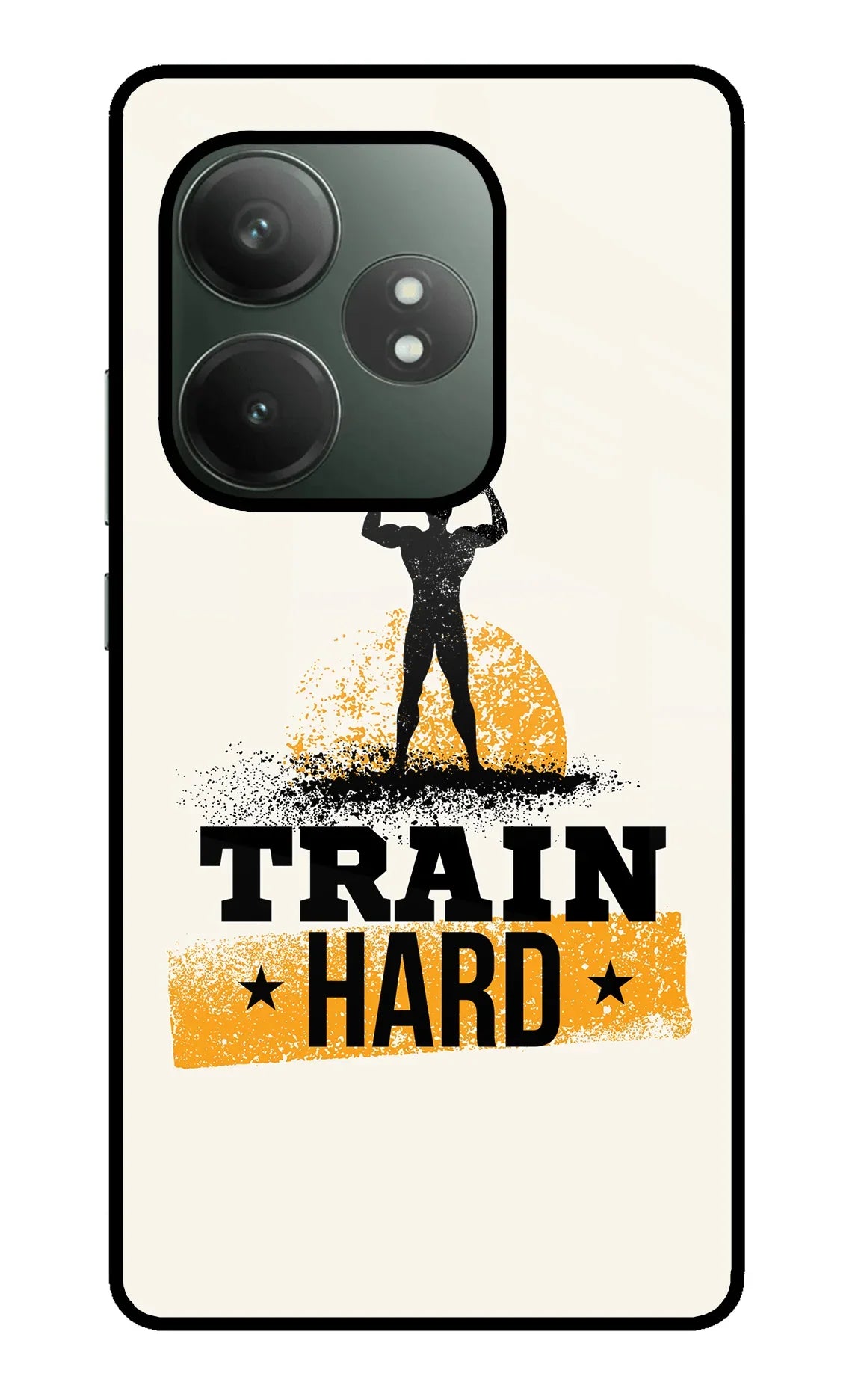 Train Hard Realme GT 6T 5G Glass Case - Train Hard Realme GT 6T 5G Glass Case Train Hard Realme GT 6T 5G Glass Case
