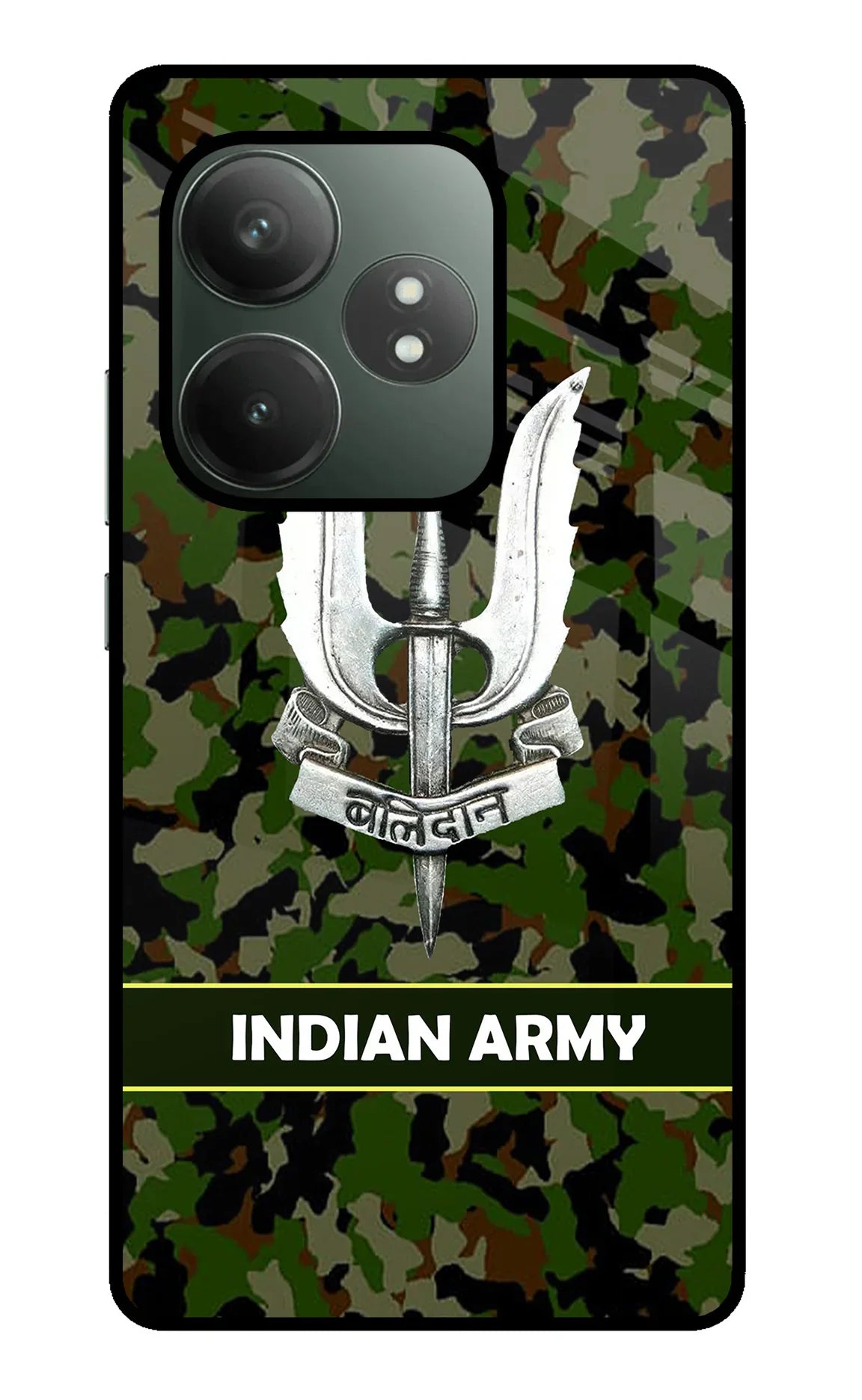 Balidan Indian Logo Realme GT 6T 5G Glass Case - Balidan Indian Logo Realme GT 6T 5G Glass Case Balidan Indian Logo Realme GT 6T 5G Glass Case