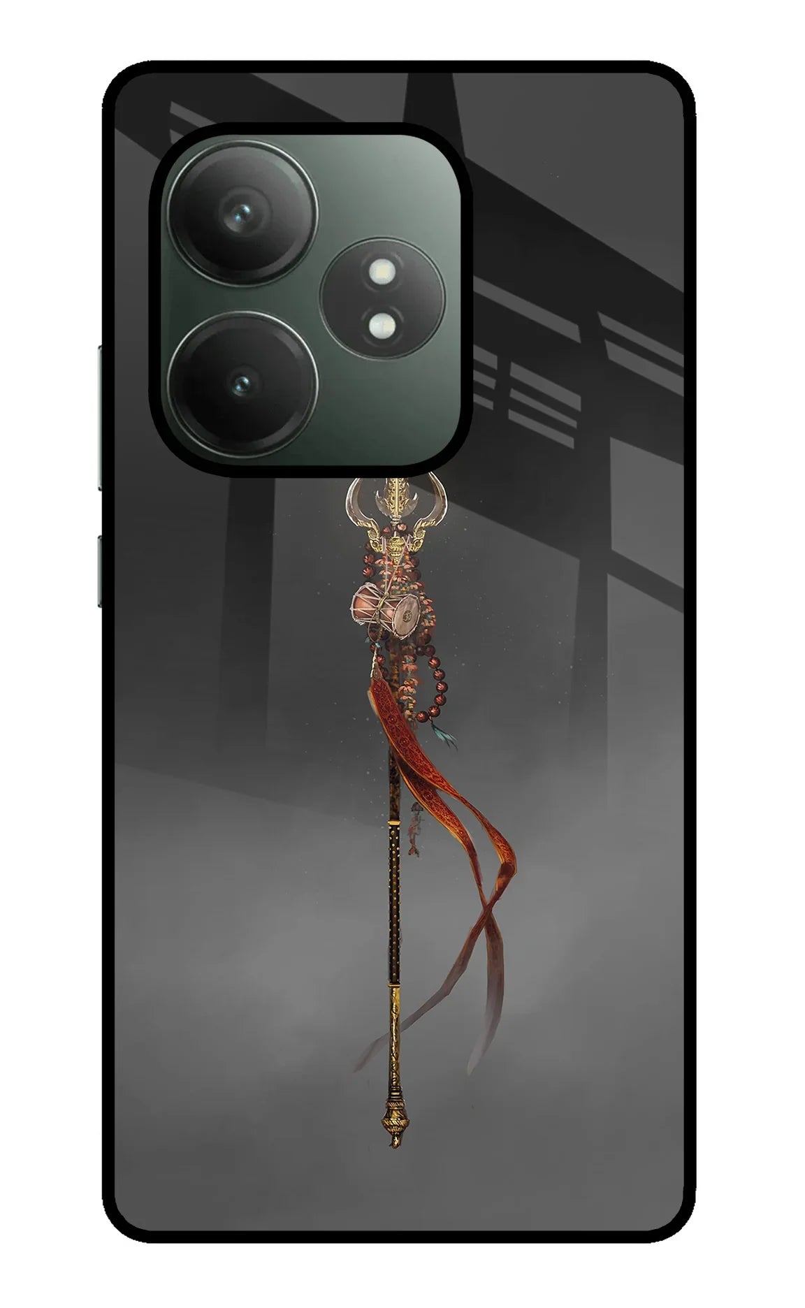 Shiv Trishul Realme GT 6T 5G Glass Case - Shiv Trishul Realme GT 6T 5G Glass Case Shiv Trishul Realme GT 6T 5G Glass Case