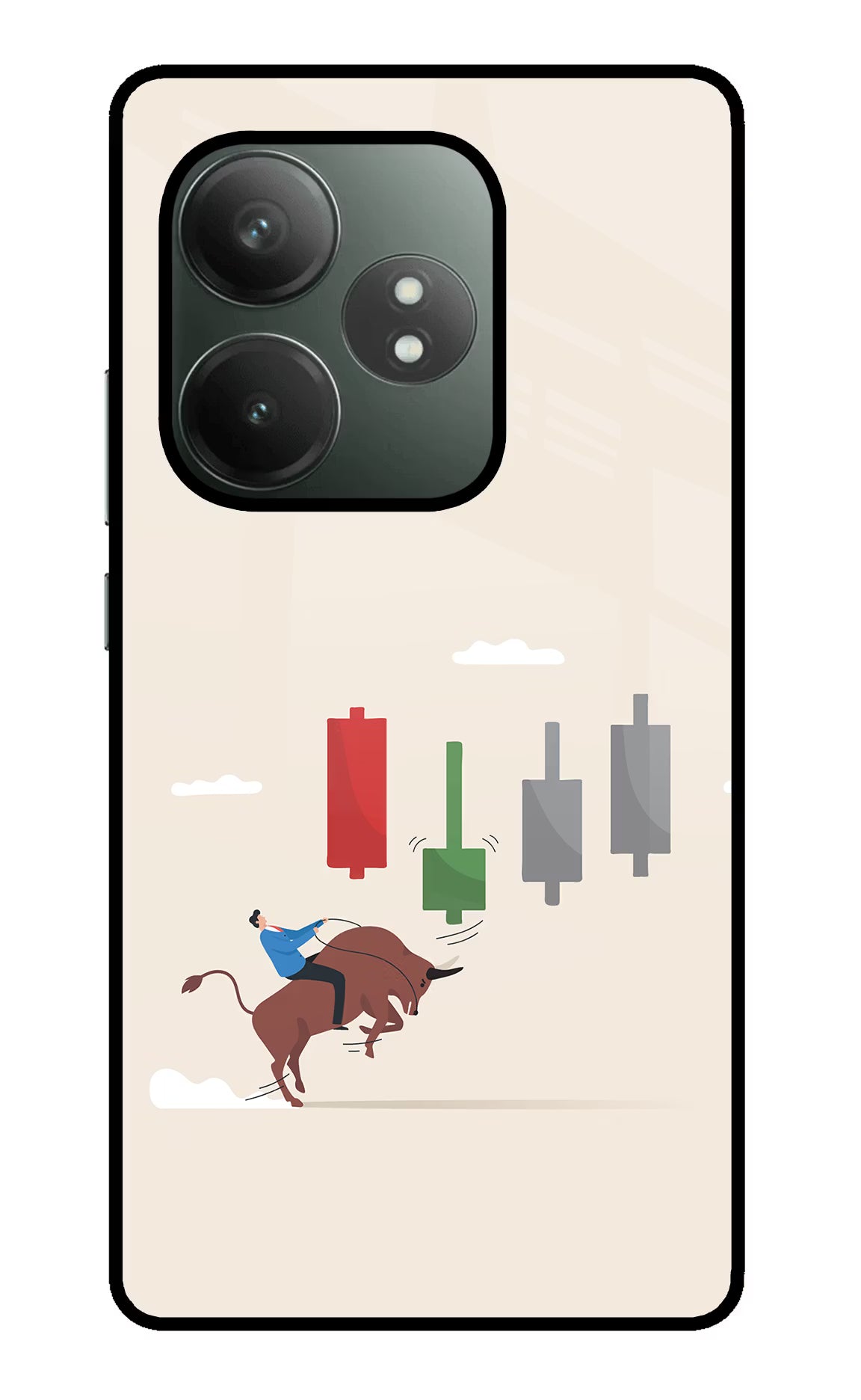 Bull Trading Momentum Realme GT 6T 5G Glass Case - Bull Trading Momentum Realme GT 6T 5G Glass Case Bull Trading Momentum Realme GT 6T 5G Glass Case