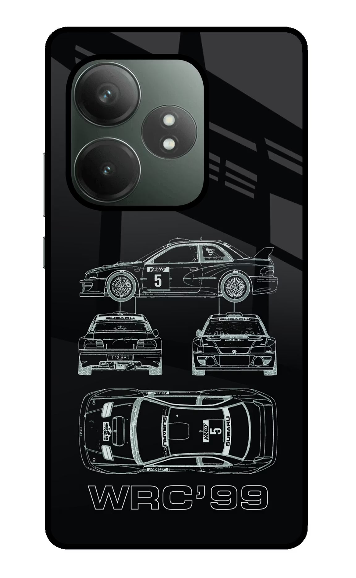 WRC'99 Realme GT 6T 5G Glass Case - WRC'99 Realme GT 6T 5G Glass Case WRC'99 Realme GT 6T 5G Glass Case