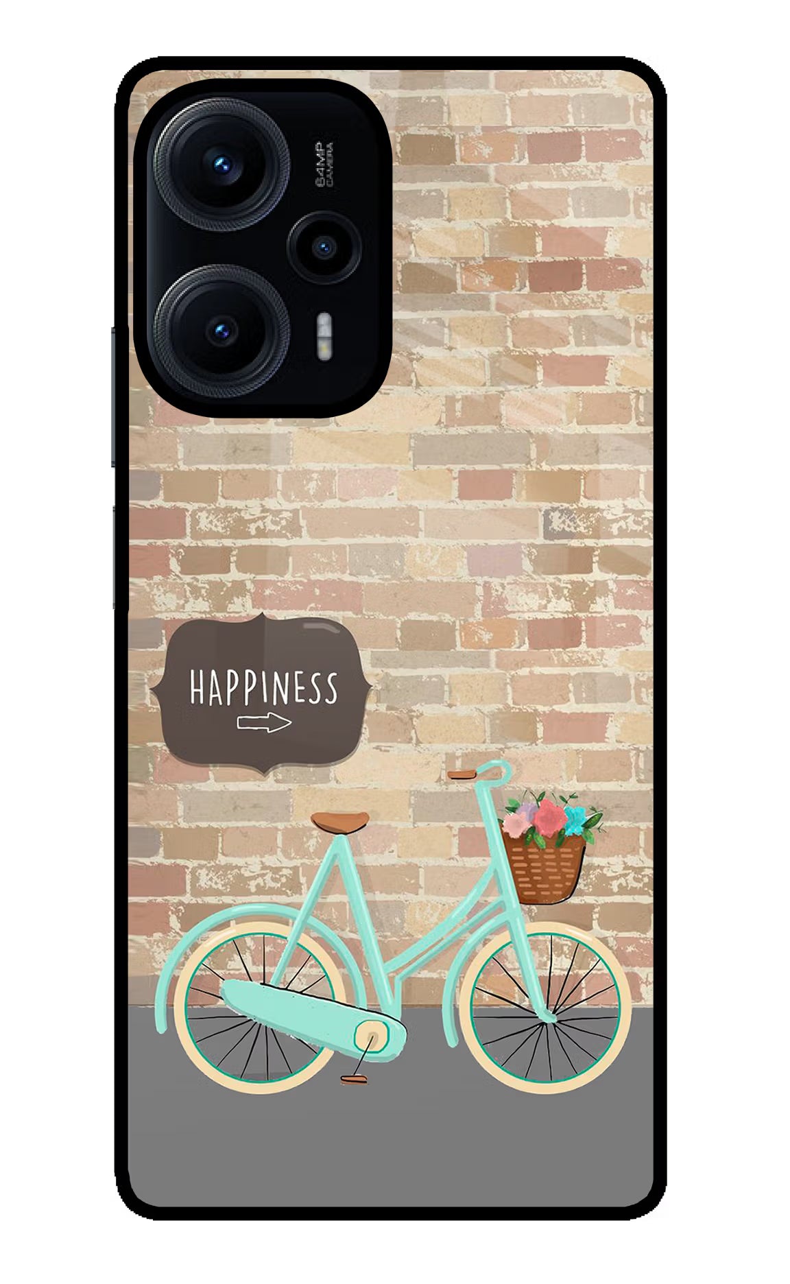 Happiness Artwork Poco F5 5G Back Cover - Happiness Artwork Poco F5 5G Glass Case Back Cover by Casekaro Happiness Artwork Poco F5 5G Glass Case Back Cover by Casekaro