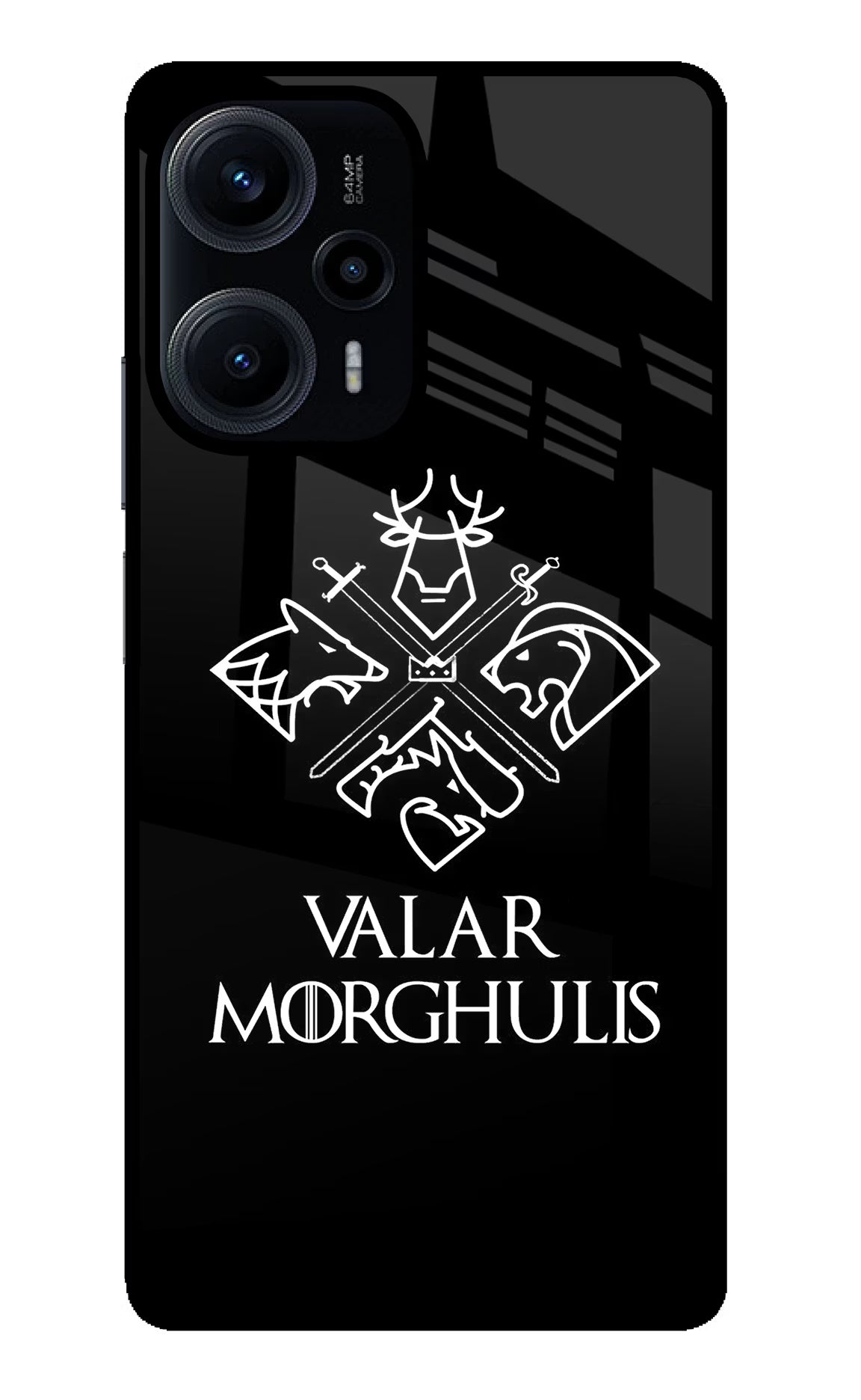 Valar Morghulis | Game Of Thrones Poco F5 5G Glass Case - Valar Morghulis | Game Of Thrones Poco F5 5G Glass Case Valar Morghulis | Game Of Thrones Poco F5 5G Glass Case