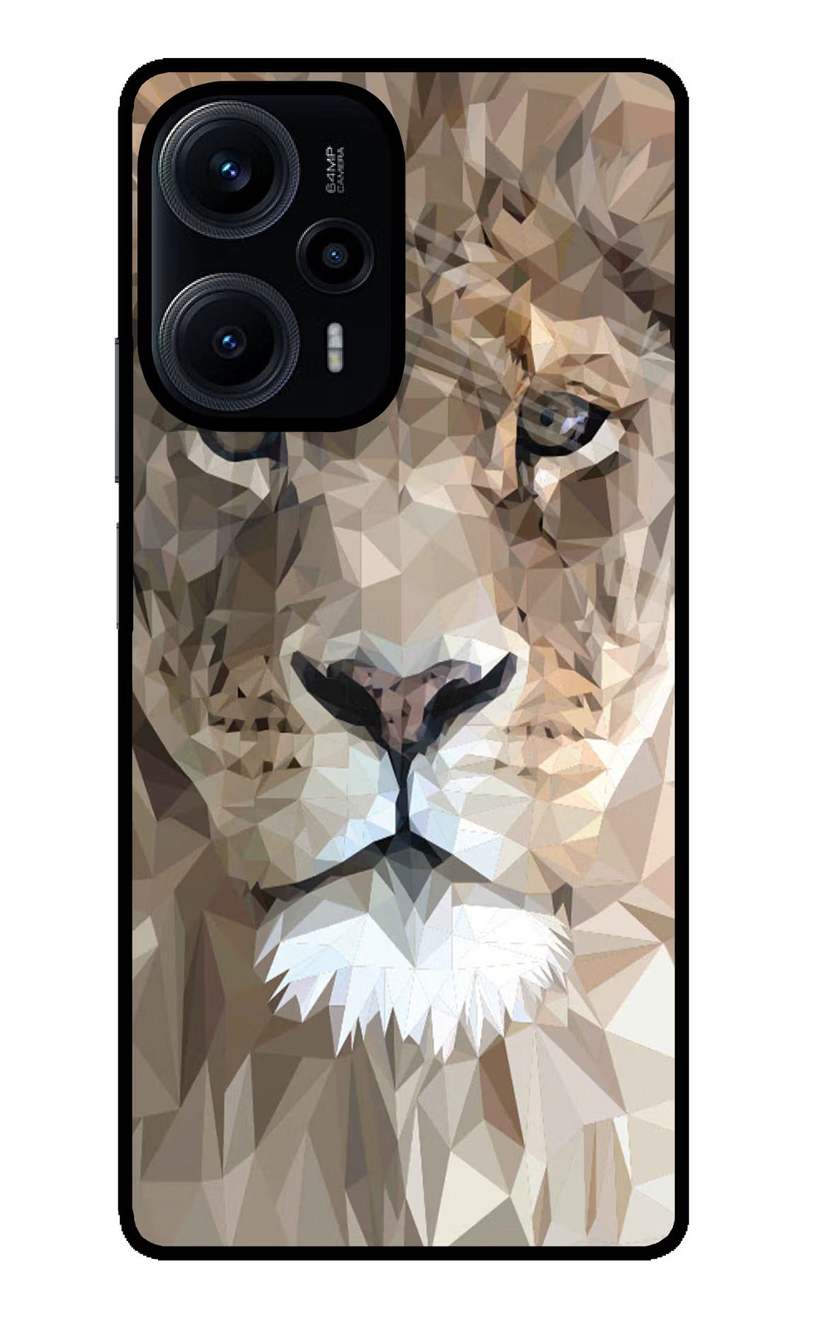 Lion Art Poco F5 5G Glass Case - Lion Art Poco F5 5G Glass Case Lion Art Poco F5 5G Glass Case