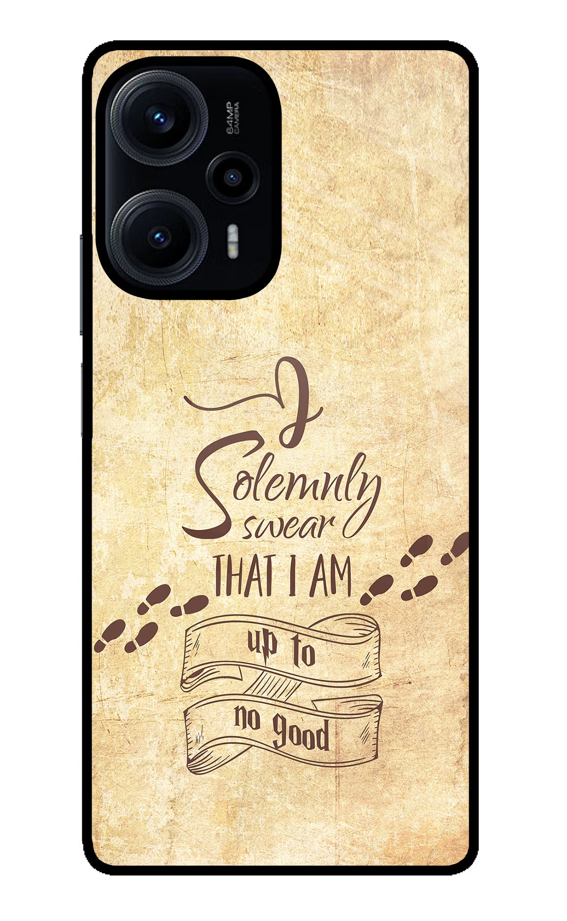 I Solemnly swear that i up to no good Poco F5 5G Back Cover - I Solemnly swear that i up to no good Poco F5 5G Glass Case Back Cover by Casekaro I Solemnly swear that i up to no good Poco F5 5G Glass Case Back Cover by Casekaro