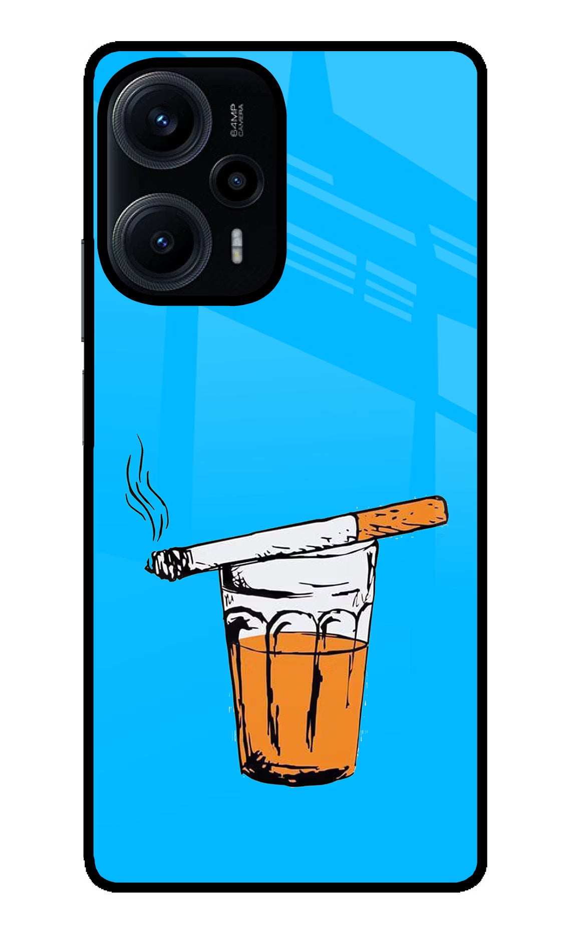 Chai Sutta Poco F5 5G Glass Case - Chai Sutta Poco F5 5G Glass Case Chai Sutta Poco F5 5G Glass Case