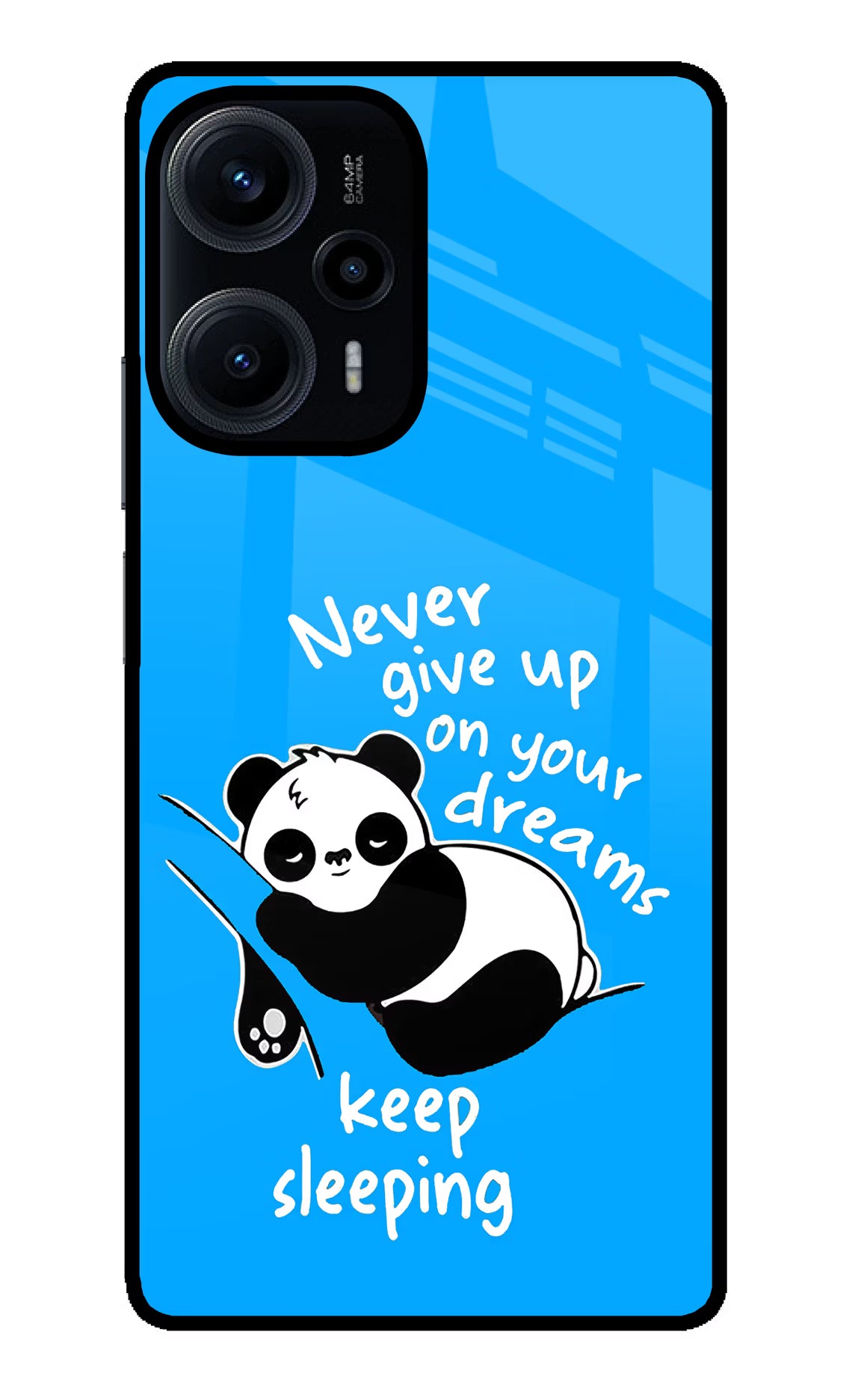 Keep Sleeping Poco F5 5G Back Cover - Keep Sleeping Poco F5 5G Glass Case Back Cover by Casekaro Keep Sleeping Poco F5 5G Glass Case Back Cover by Casekaro