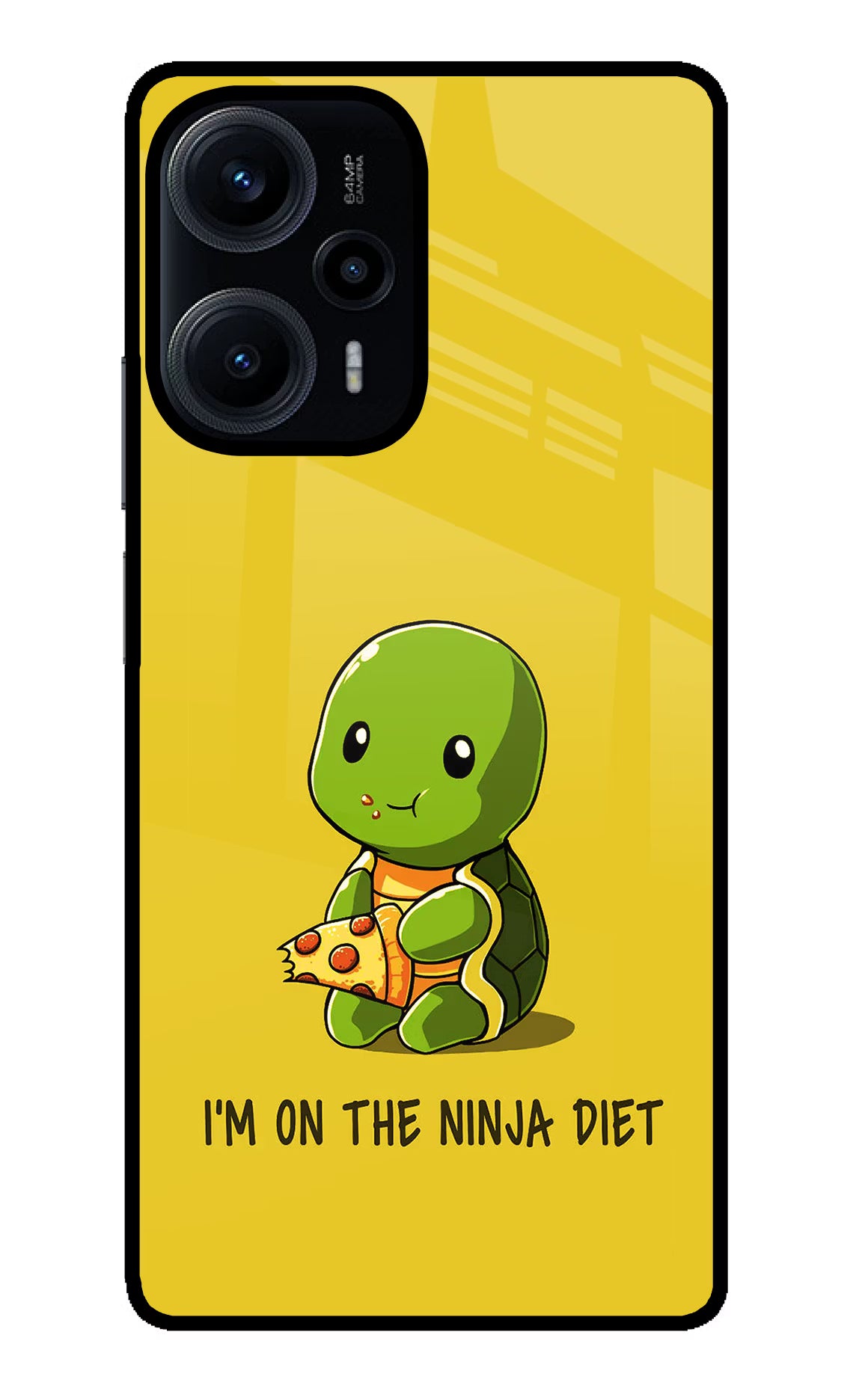 I'm on Ninja Diet Poco F5 5G Back Cover - I'm on Ninja Diet Poco F5 5G Glass Case Back Cover by Casekaro I'm on Ninja Diet Poco F5 5G Glass Case Back Cover by Casekaro