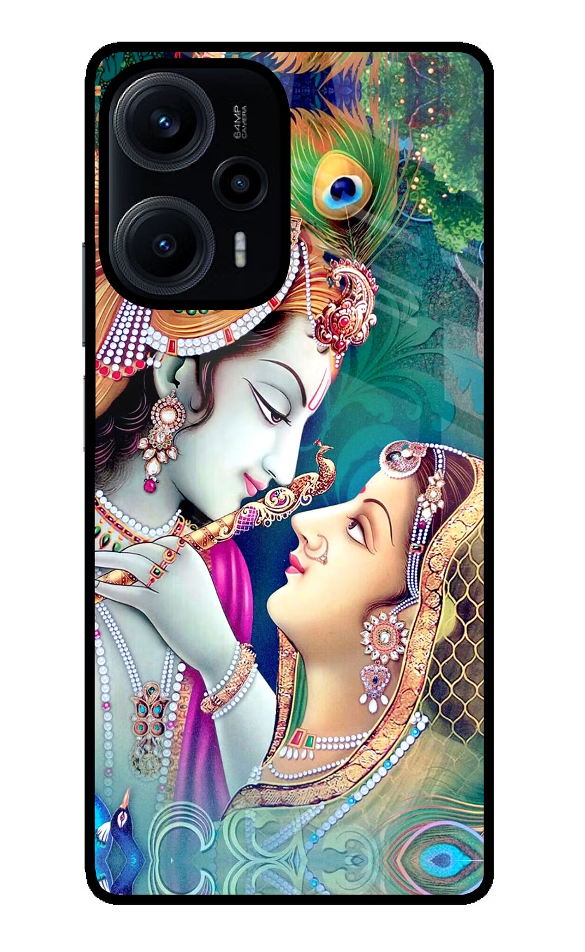 Lord Radha Krishna Poco F5 5G Glass Case - Lord Radha Krishna Poco F5 5G Glass Case Lord Radha Krishna Poco F5 5G Glass Case