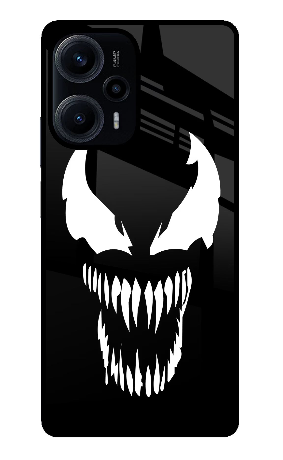Venom Poco F5 5G Back Cover - Venom Poco F5 5G Glass Case Back Cover by Casekaro Venom Poco F5 5G Glass Case Back Cover by Casekaro