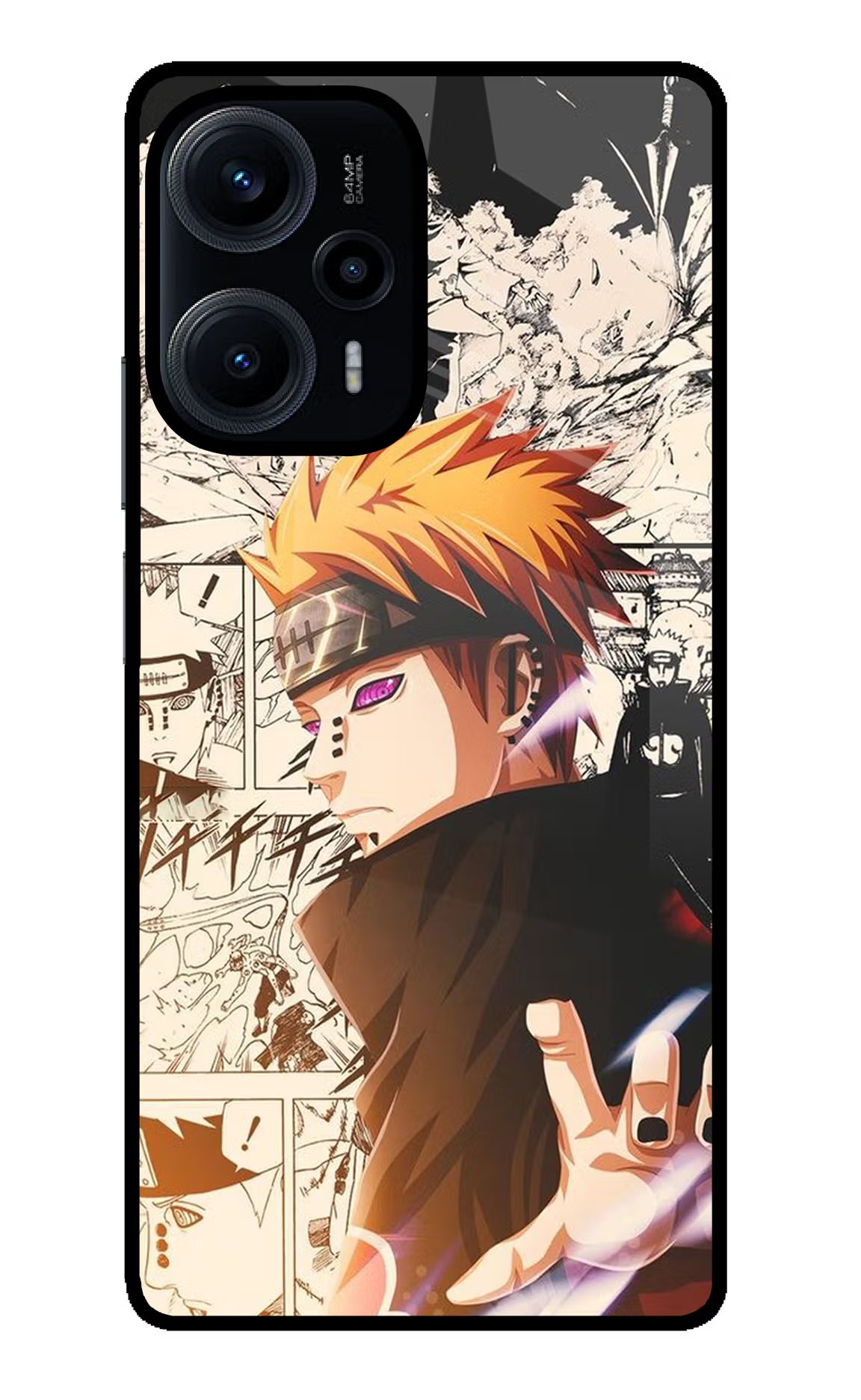 Pain Anime Poco F5 5G Back Cover - Pain Anime Poco F5 5G Glass Case Back Cover by Casekaro Pain Anime Poco F5 5G Glass Case Back Cover by Casekaro