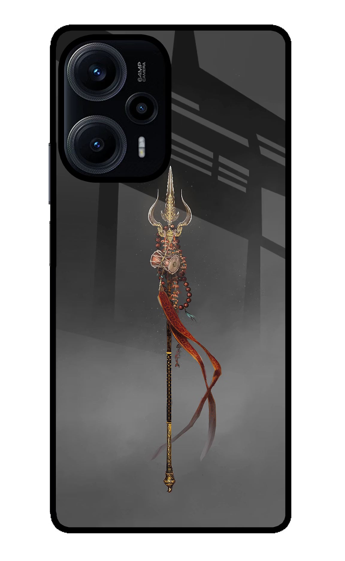 Shiv Trishul Poco F5 5G Glass Case - Shiv Trishul Poco F5 5G Glass Case Shiv Trishul Poco F5 5G Glass Case