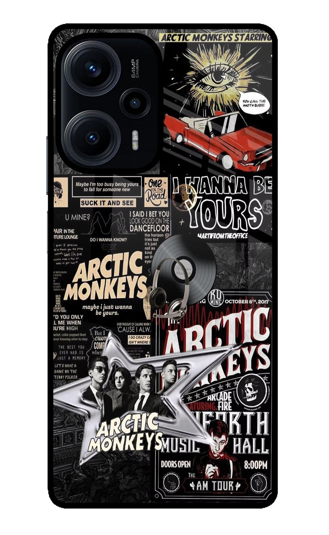 Arctic Monkeys Poco F5 5G Glass Case - Arctic Monkeys Poco F5 5G Glass Case Arctic Monkeys Poco F5 5G Glass Case