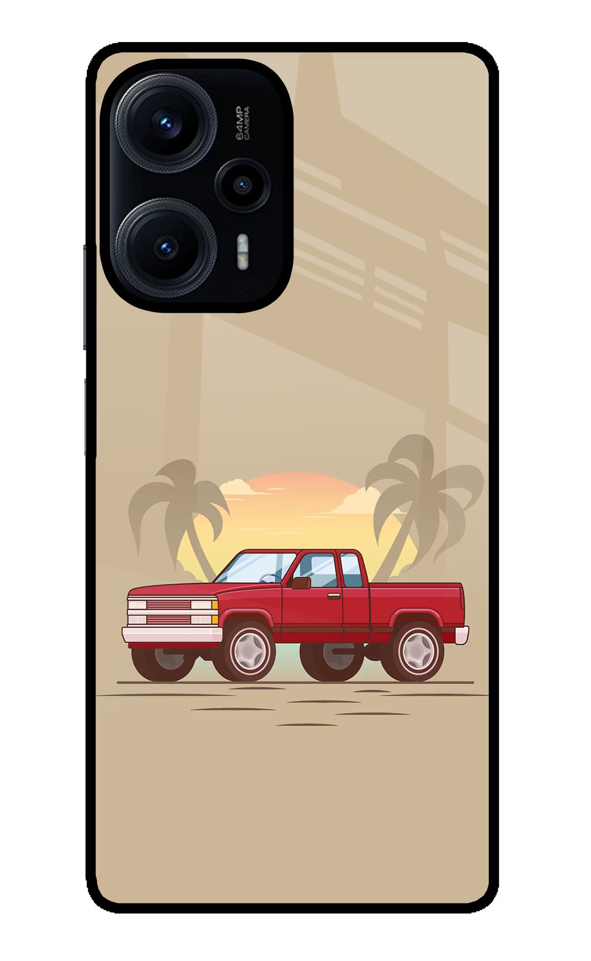 Desert Classic Drive Poco F5 5G Glass Case - Desert Classic Drive Poco F5 5G Glass Case Desert Classic Drive Poco F5 5G Glass Case