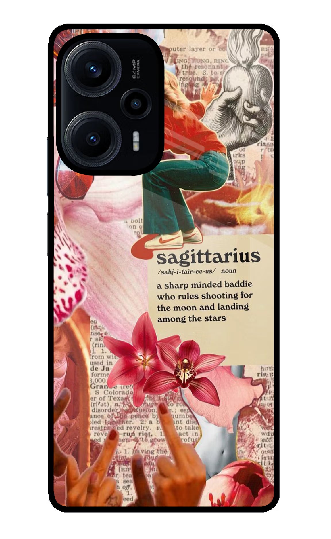 Sagittarius Zodiac Poco F5 5G Glass Case - Sagittarius Zodiac Poco F5 5G Glass Case Sagittarius Zodiac Poco F5 5G Glass Case