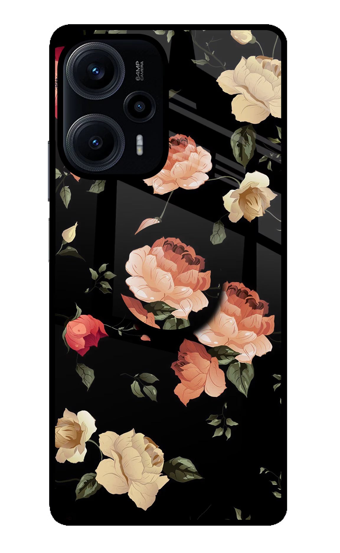 Flowers Poco F5 5G Pop Case - Flowers Poco F5 5G Pop Case by Casekaro Flowers Poco F5 5G Pop Case by Casekaro