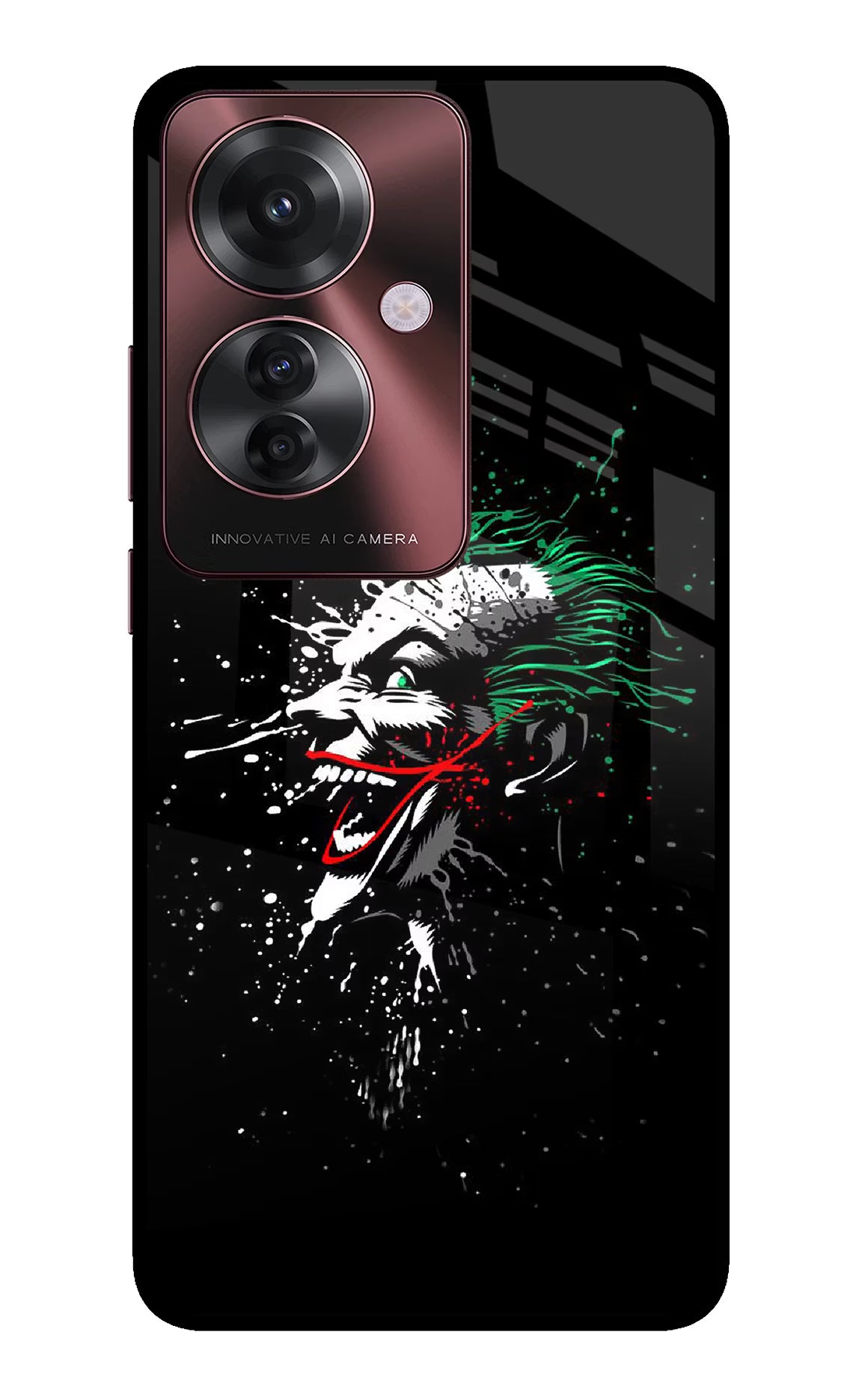 Joker Oppo F25 Pro 5G Back Cover - Joker Oppo F25 Pro 5G Glass Case Back Cover by Casekaro Joker Oppo F25 Pro 5G Glass Case Back Cover by Casekaro