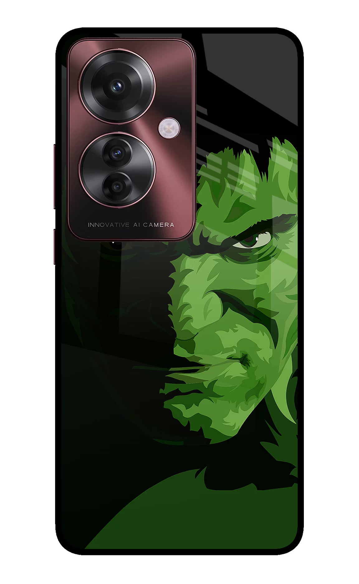 HULK Oppo F25 Pro 5G Glass Case - HULK Oppo F25 Pro 5G Glass Case HULK Oppo F25 Pro 5G Glass Case