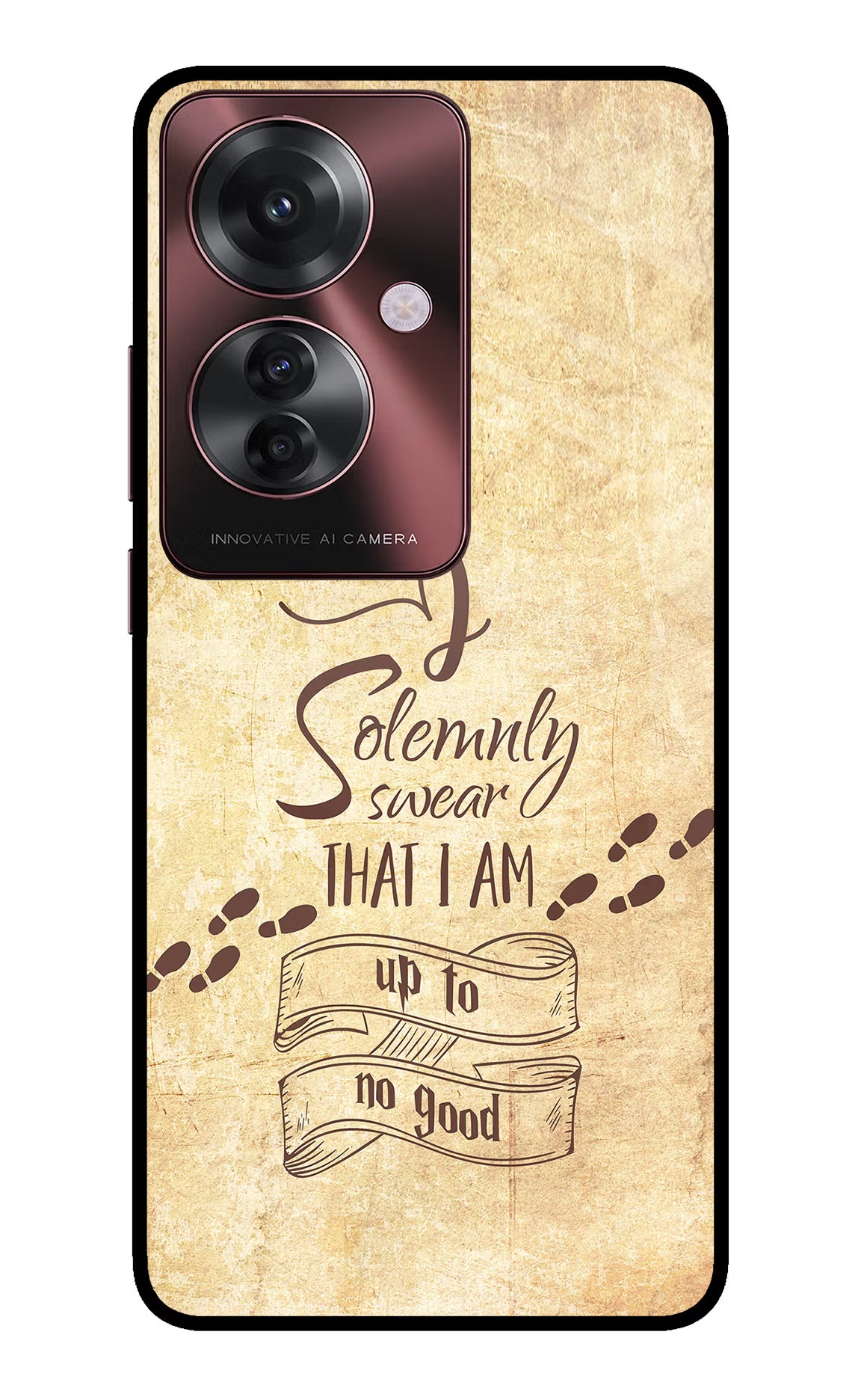 I Solemnly swear that i up to no good Oppo F25 Pro 5G Glass Case - I Solemnly swear that i up to no good Oppo F25 Pro 5G Glass Case I Solemnly swear that i up to no good Oppo F25 Pro 5G Glass Case