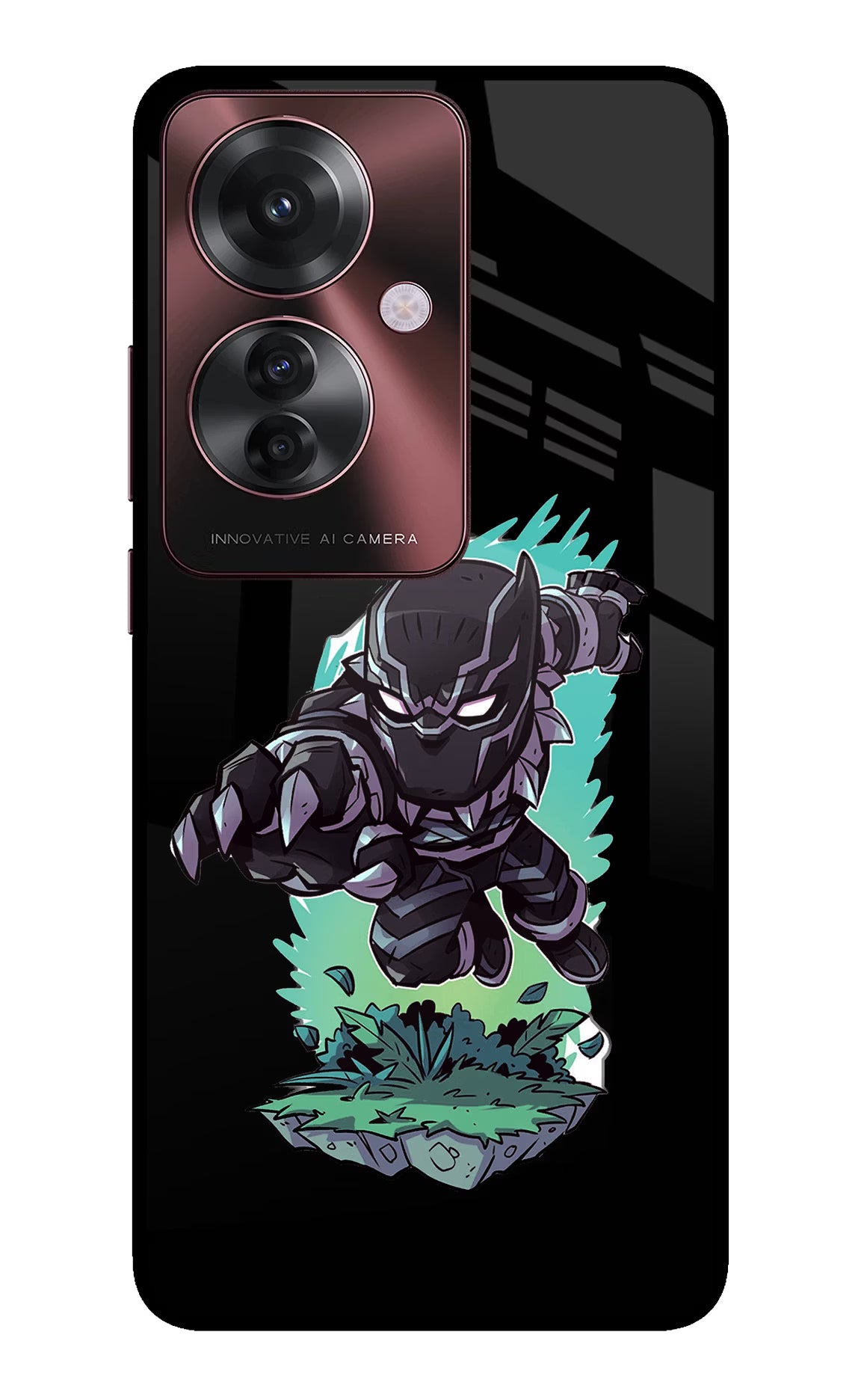 Black Panther Oppo F25 Pro 5G Glass Case - Black Panther Oppo F25 Pro 5G Glass Case Black Panther Oppo F25 Pro 5G Glass Case