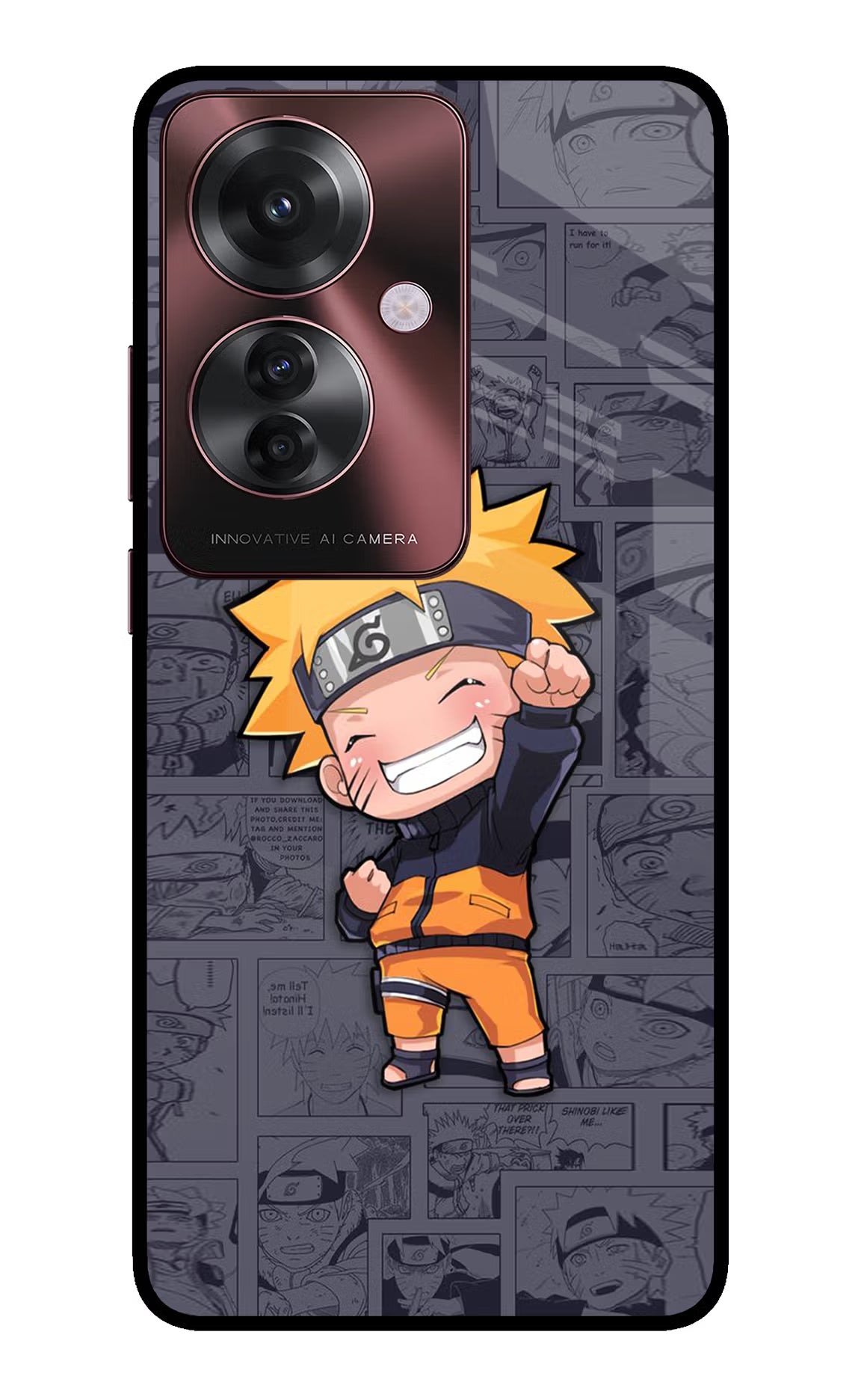 Chota Naruto Oppo F25 Pro 5G Glass Case - Chota Naruto Oppo F25 Pro 5G Glass Case Chota Naruto Oppo F25 Pro 5G Glass Case