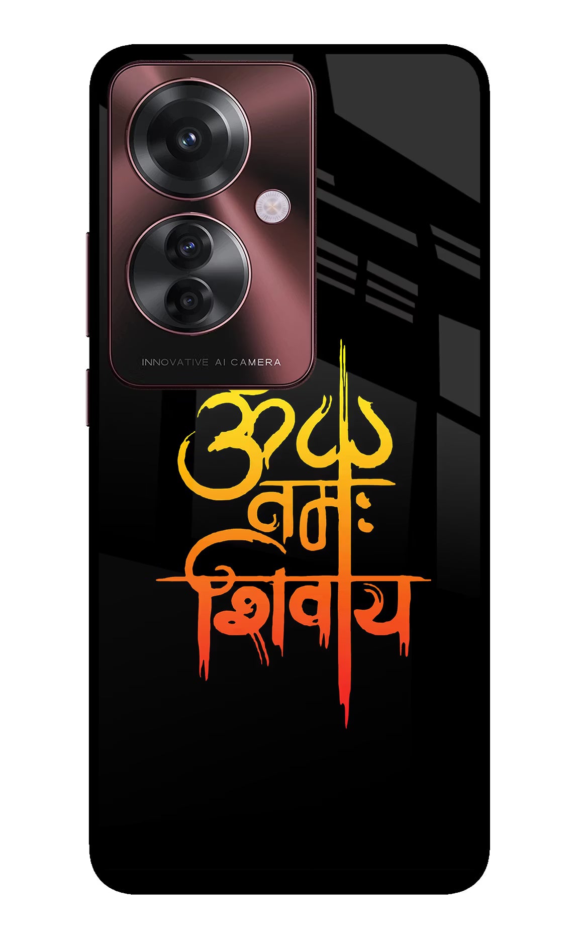 Om Namah Shivay Oppo F25 Pro 5G Glass Case - Om Namah Shivay Oppo F25 Pro 5G Glass Case Om Namah Shivay Oppo F25 Pro 5G Glass Case