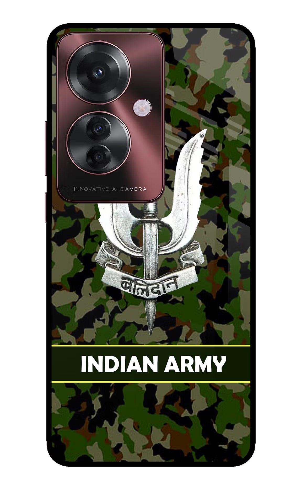 Balidan Indian Logo Oppo F25 Pro 5G Glass Case - Balidan Indian Logo Oppo F25 Pro 5G Glass Case Balidan Indian Logo Oppo F25 Pro 5G Glass Case