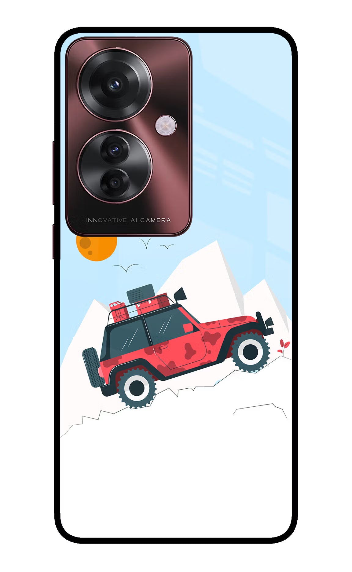 Mountain Trail Beast Oppo F25 Pro 5G Glass Case - Mountain Trail Beast Oppo F25 Pro 5G Glass Case Mountain Trail Beast Oppo F25 Pro 5G Glass Case