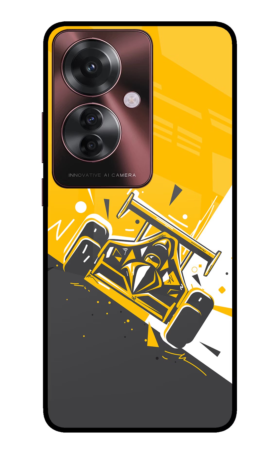 Track King Oppo F25 Pro 5G Back Cover - Track King Oppo F25 Pro 5G Glass Case Back Cover by Casekaro Track King Oppo F25 Pro 5G Glass Case Back Cover by Casekaro