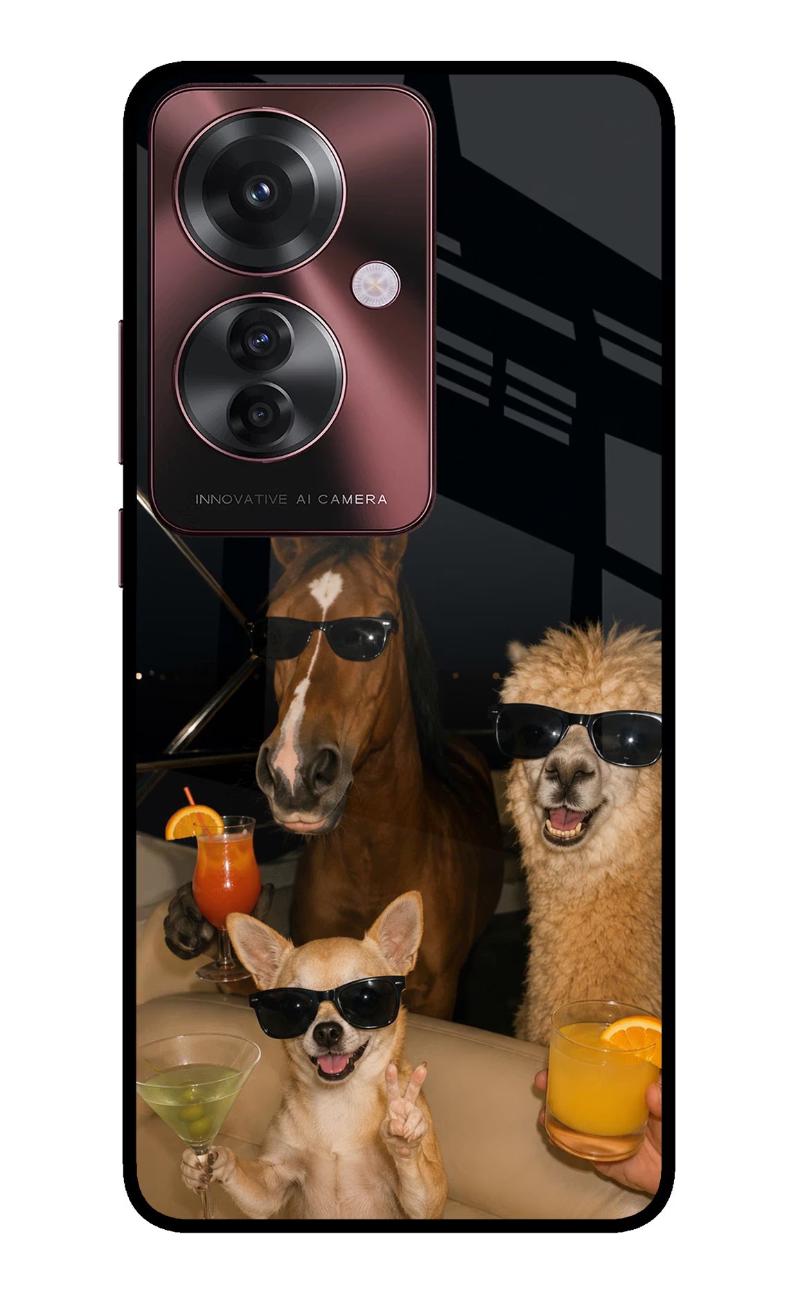 Party Squad Oppo F25 Pro 5G Glass Case - Party Squad Oppo F25 Pro 5G Glass Case Party Squad Oppo F25 Pro 5G Glass Case