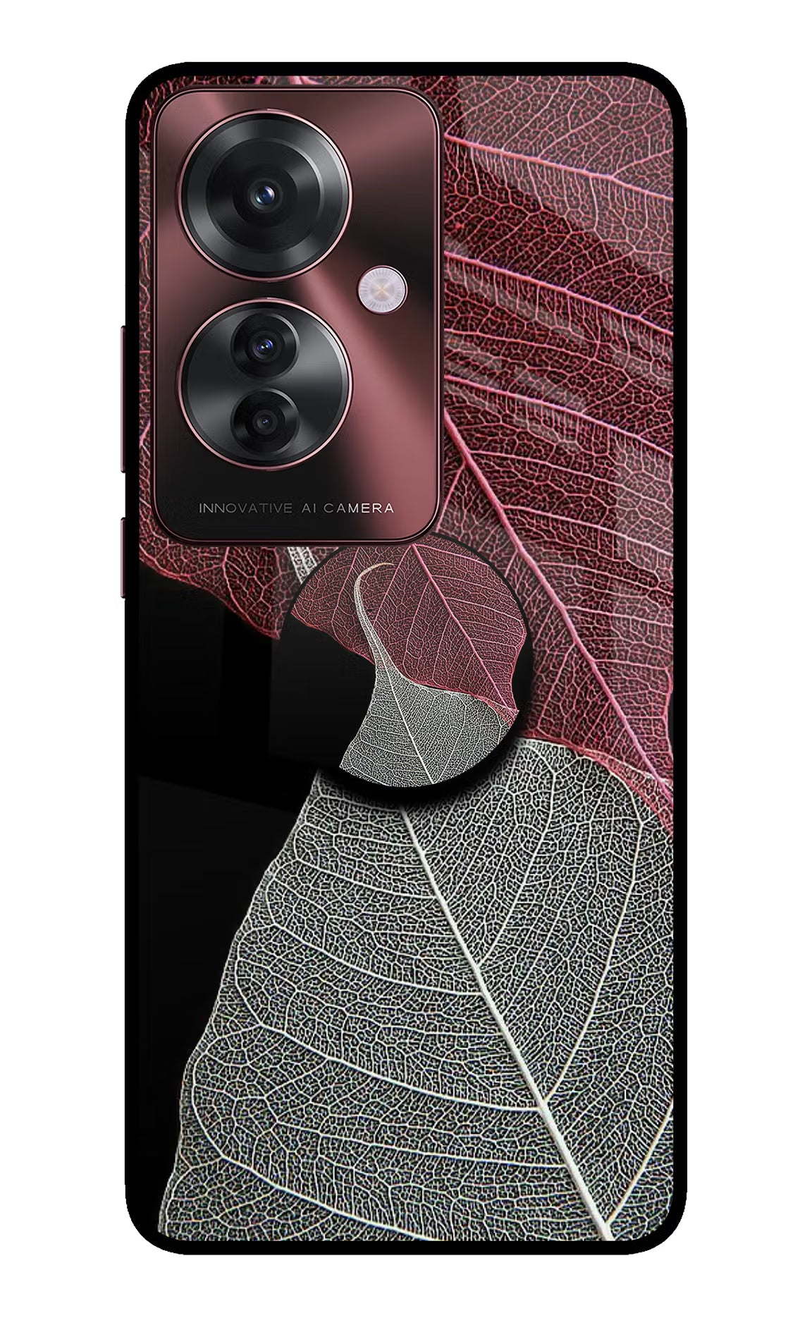 Leaf Pattern Oppo F25 Pro 5G Pop Case - Leaf Pattern Oppo F25 Pro 5G Pop Case by Casekaro Leaf Pattern Oppo F25 Pro 5G Pop Case by Casekaro