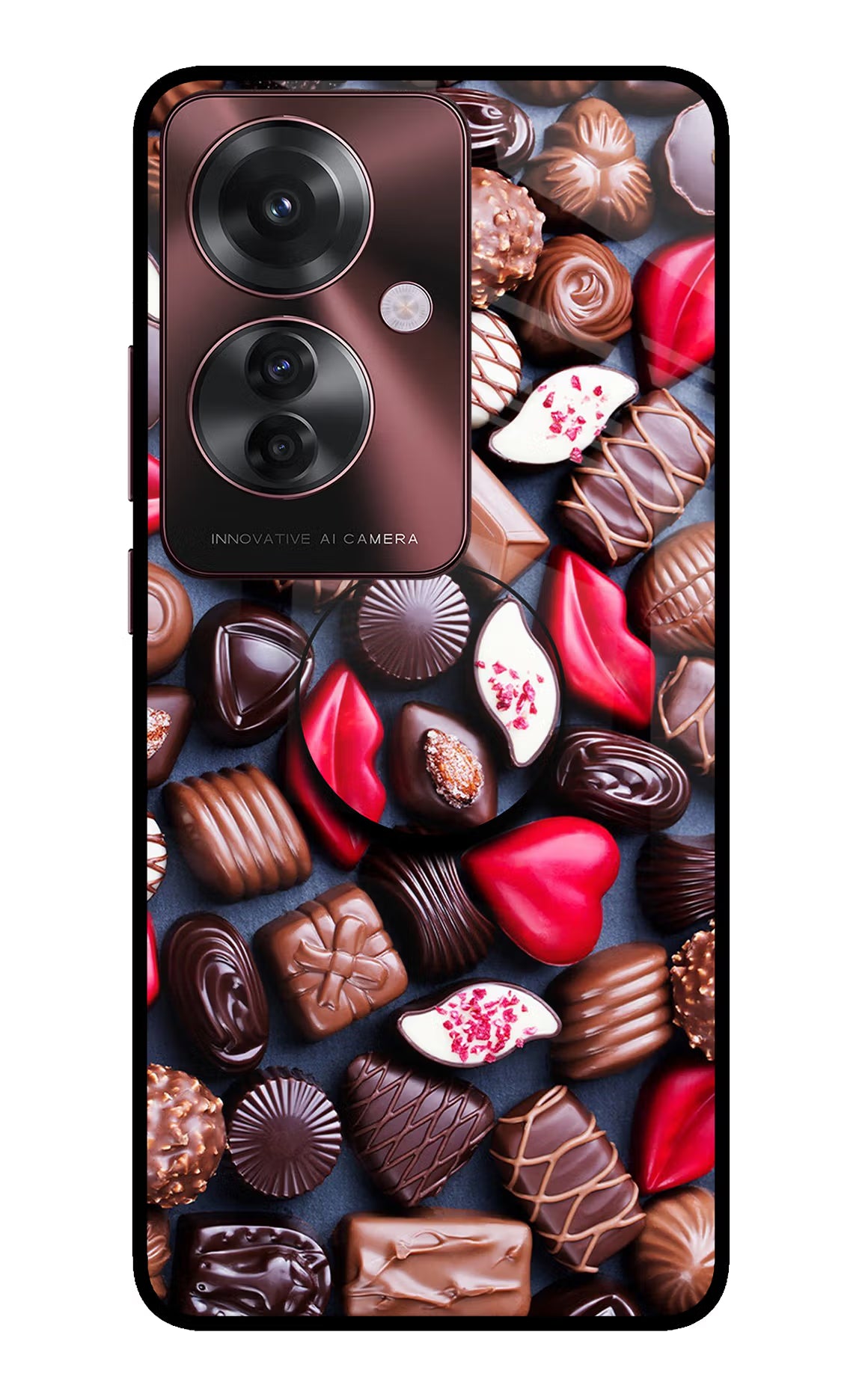 Chocolates Oppo F25 Pro 5G Pop Case - Chocolates Oppo F25 Pro 5G Pop Case by Casekaro Chocolates Oppo F25 Pro 5G Pop Case by Casekaro