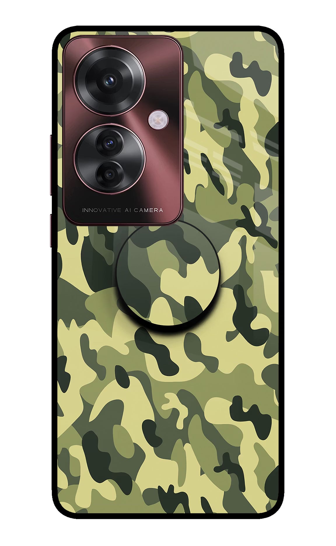Camouflage Oppo F25 Pro 5G Pop Case - Camouflage Oppo F25 Pro 5G Pop Case by Casekaro Camouflage Oppo F25 Pro 5G Pop Case by Casekaro