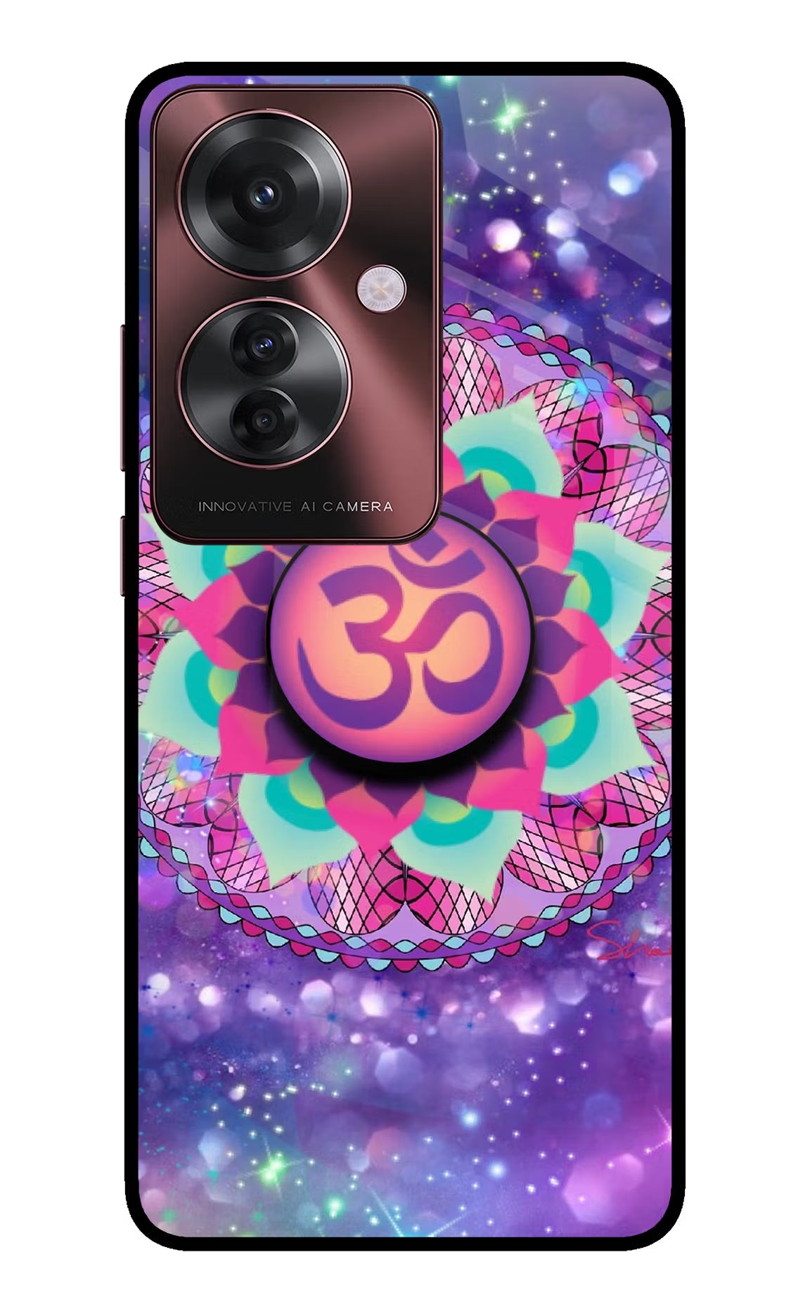Om Purple Oppo F25 Pro 5G Pop Case - Om Purple Oppo F25 Pro 5G Pop Case by Casekaro Om Purple Oppo F25 Pro 5G Pop Case by Casekaro