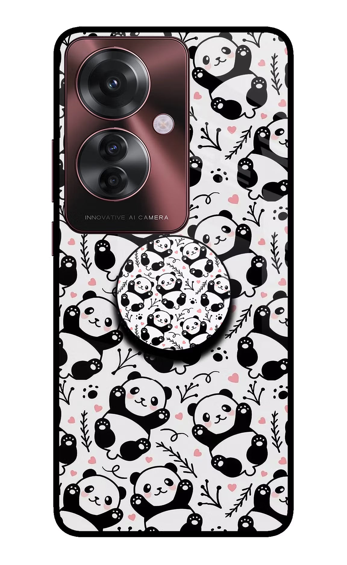 Cute Panda Oppo F25 Pro 5G Pop Case - Cute Panda Oppo F25 Pro 5G Pop Case by Casekaro Cute Panda Oppo F25 Pro 5G Pop Case by Casekaro