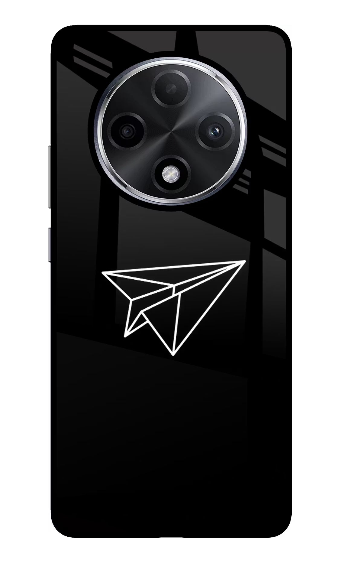 Paper Plane White Oppo F27 Pro Plus Glass Case - Paper Plane White Oppo F27 Pro Plus Glass Case Paper Plane White Oppo F27 Pro Plus Glass Case
