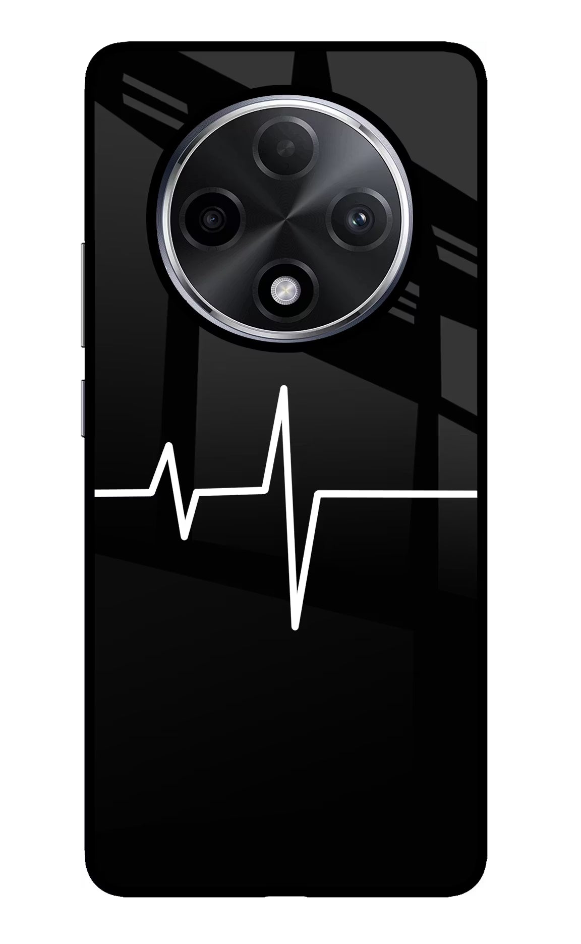 Heart Beats Oppo F27 Pro Plus Glass Case - Heart Beats Oppo F27 Pro Plus Glass Case Heart Beats Oppo F27 Pro Plus Glass Case