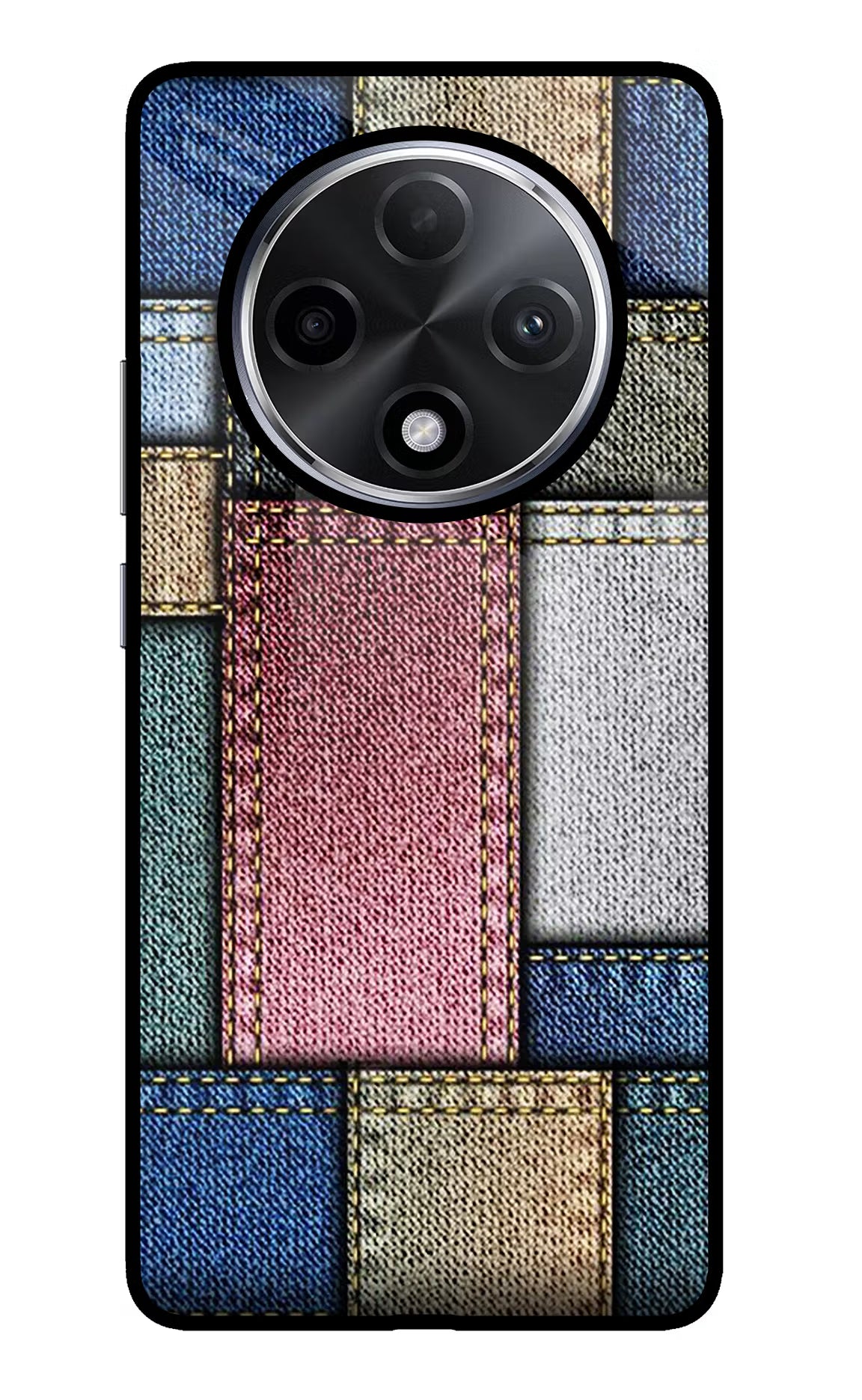 Multicolor Jeans Oppo F27 Pro Plus Glass Case - Multicolor Jeans Oppo F27 Pro Plus Glass Case Multicolor Jeans Oppo F27 Pro Plus Glass Case